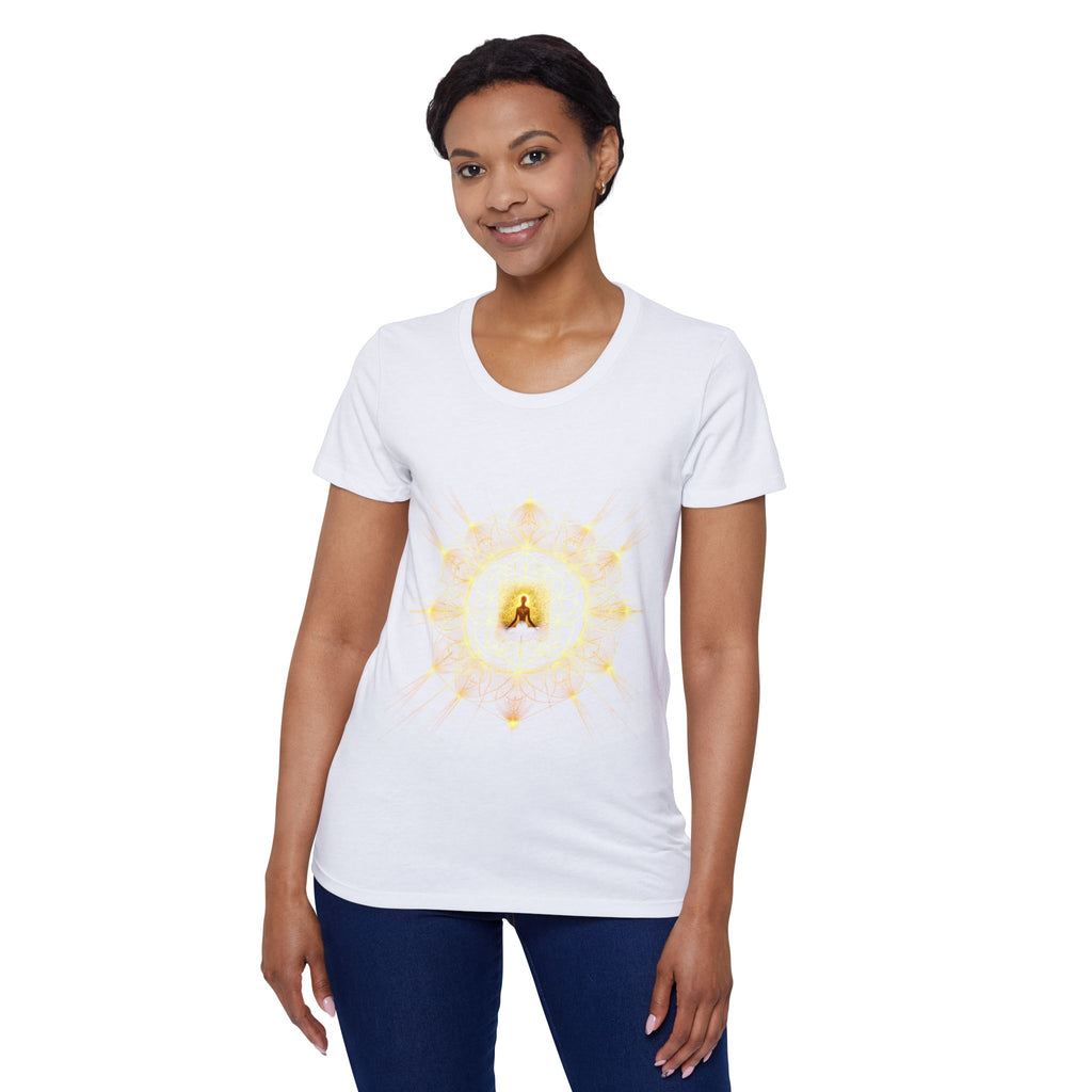 Bozz Queen Namaste Sacred Geometry Goddess T-Shirt - Women's Organic Tee