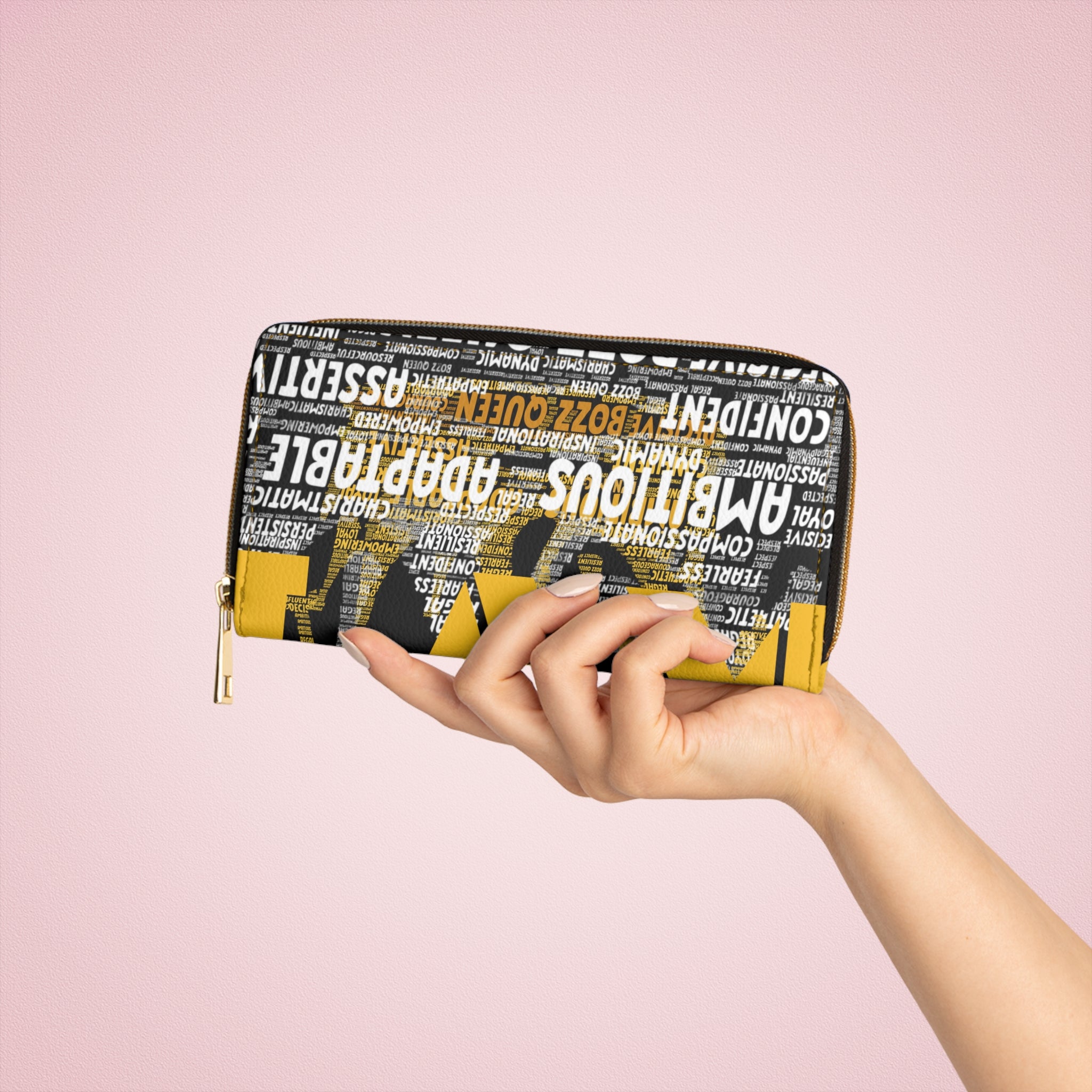 I AM Series Bold Graphic Zipper Wallet - Premium Travel Organizer & Fashion Statement