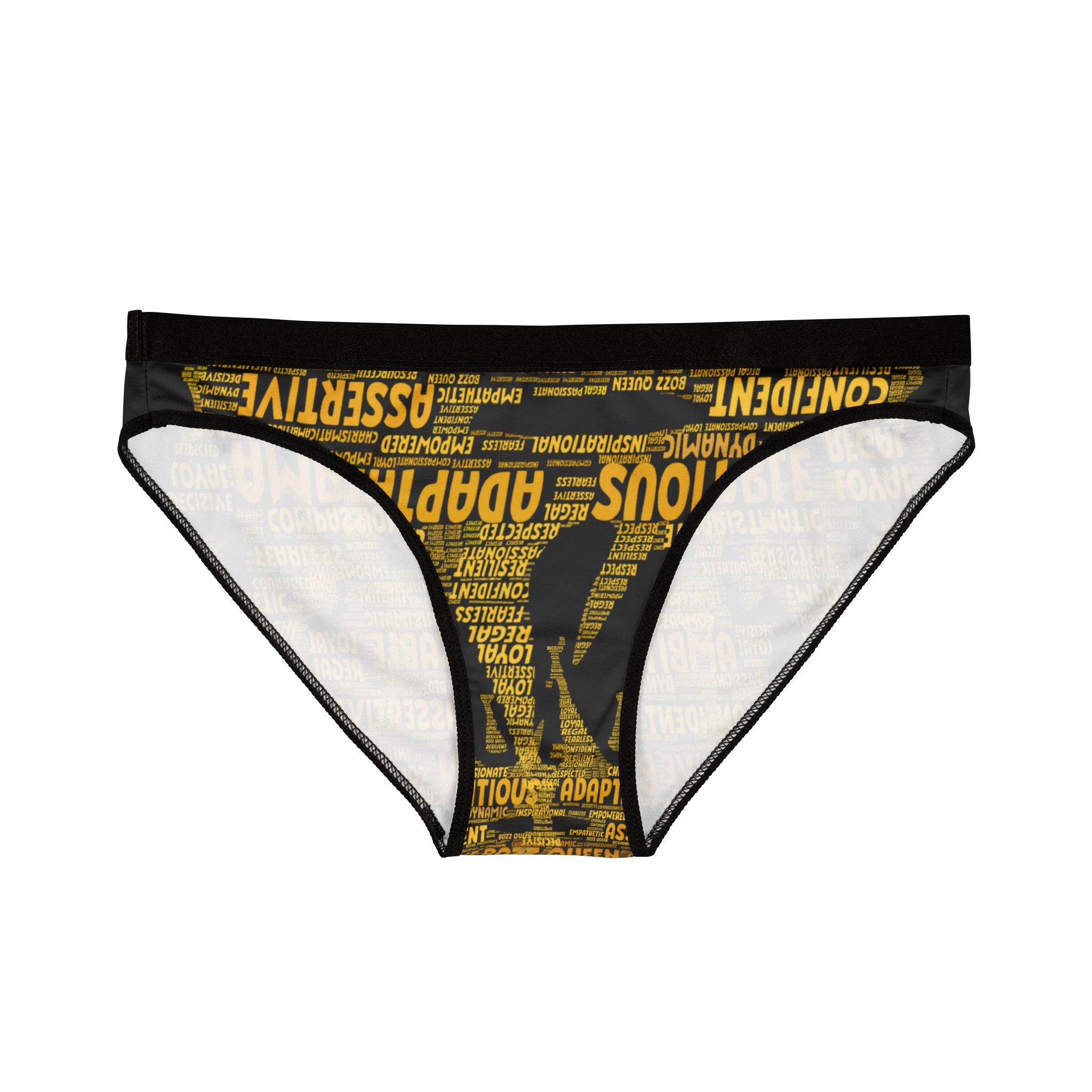 Women's Bold Statement Motivational Underwear - Ambitious & Adaptable Design