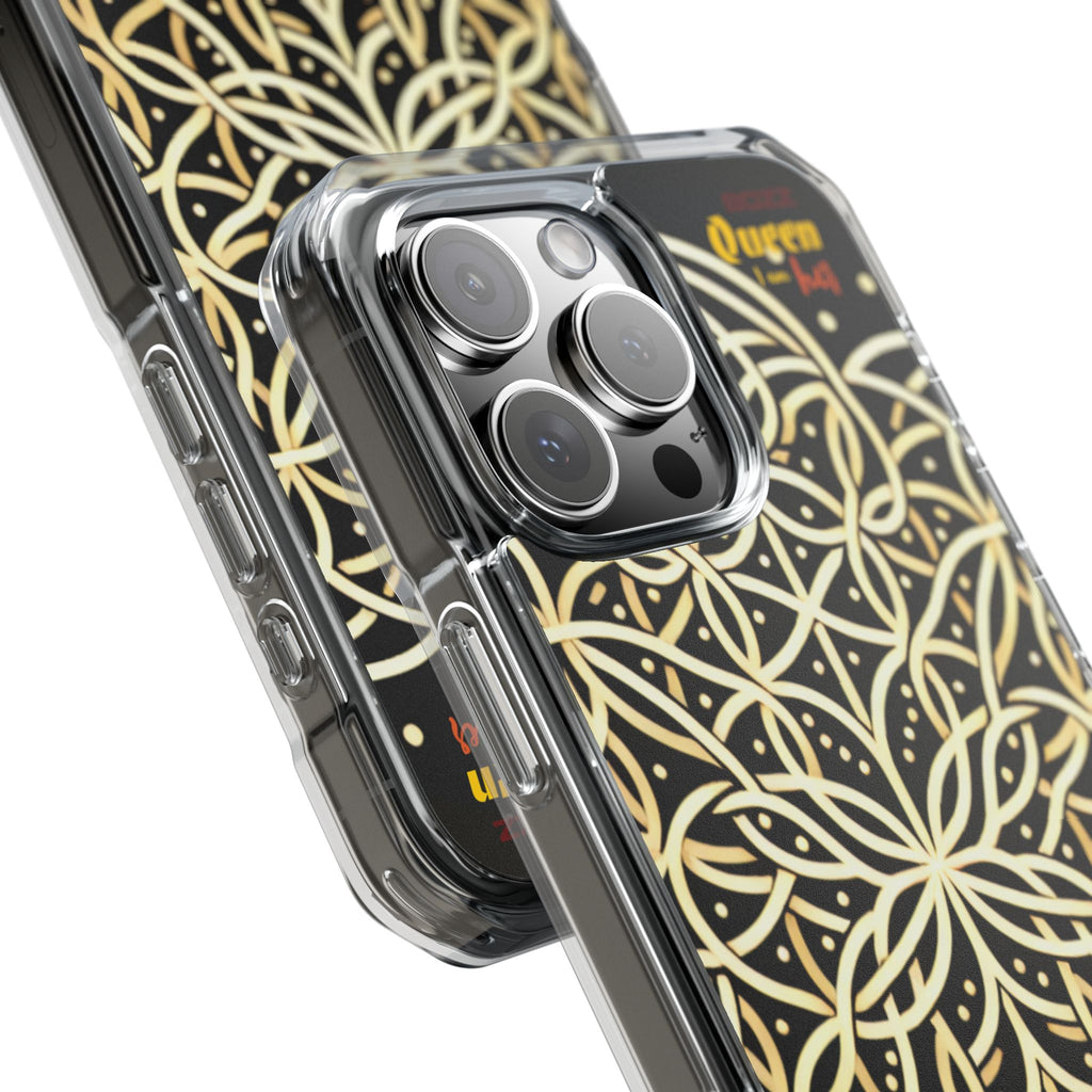 Elegant Floral Magnetic Phone Case, Clear Protective Cover, Unique Gift, Spring Accessories, Phone Protection, Trendy Case