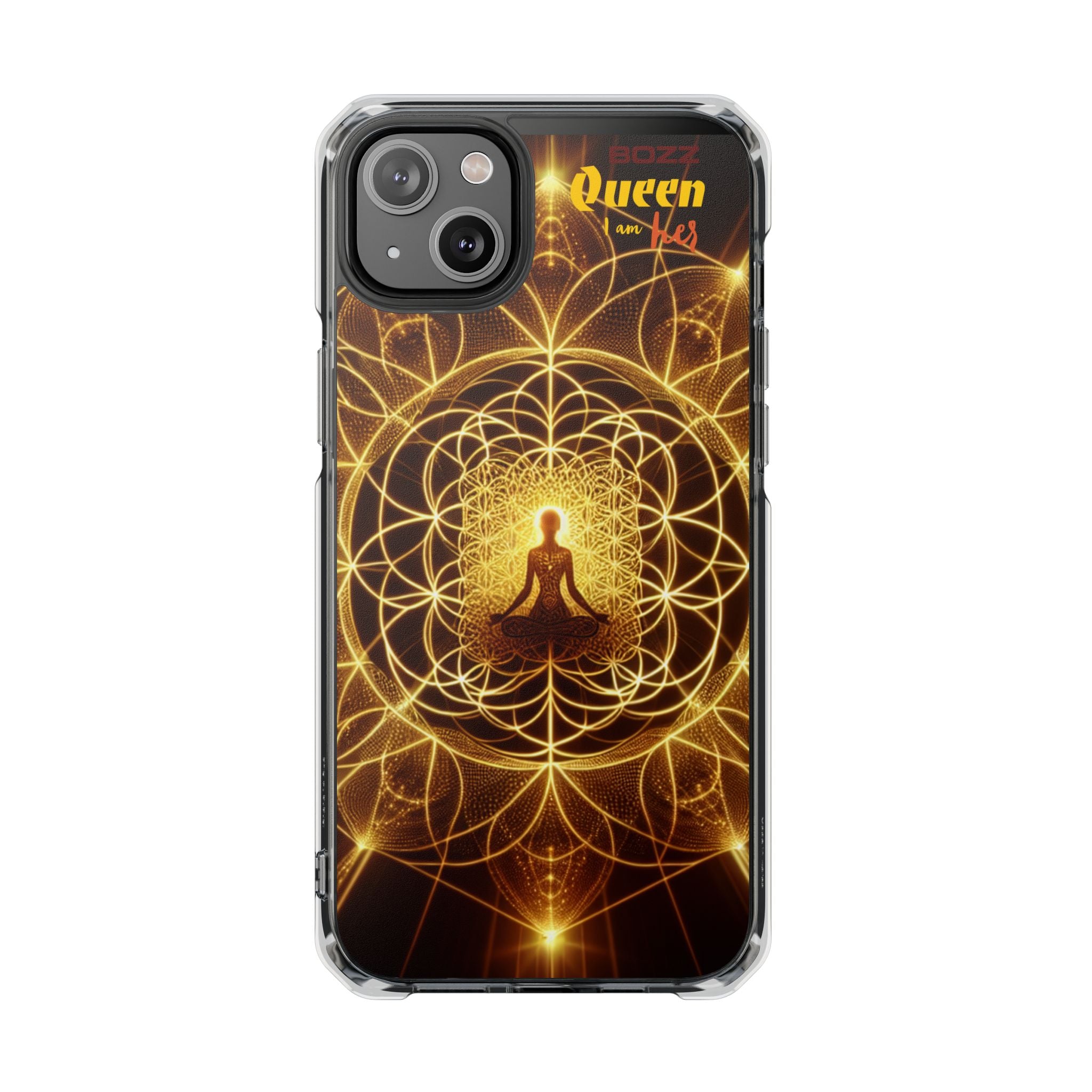 Spiritual Magnetic Phone Case - Boho Chic, Crystal Energy, Mindfulness Gift, Yoga Accessory, Meditation Decor