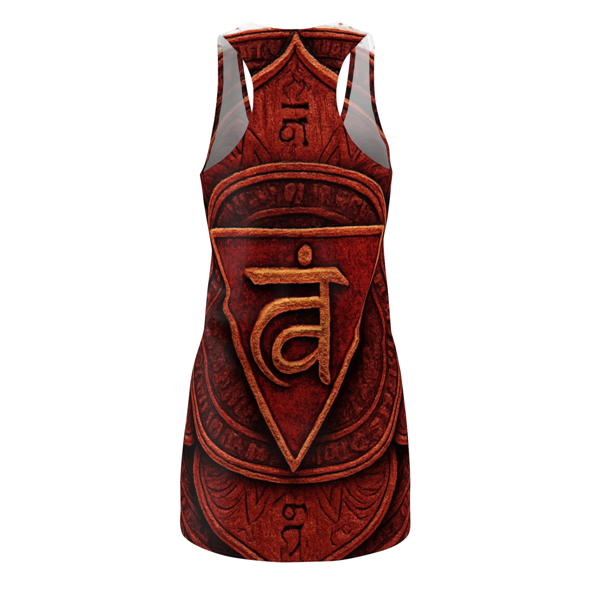 Red Chakra Flow Racerback Dress - Root Energy (Muladhara) Wellness Wear