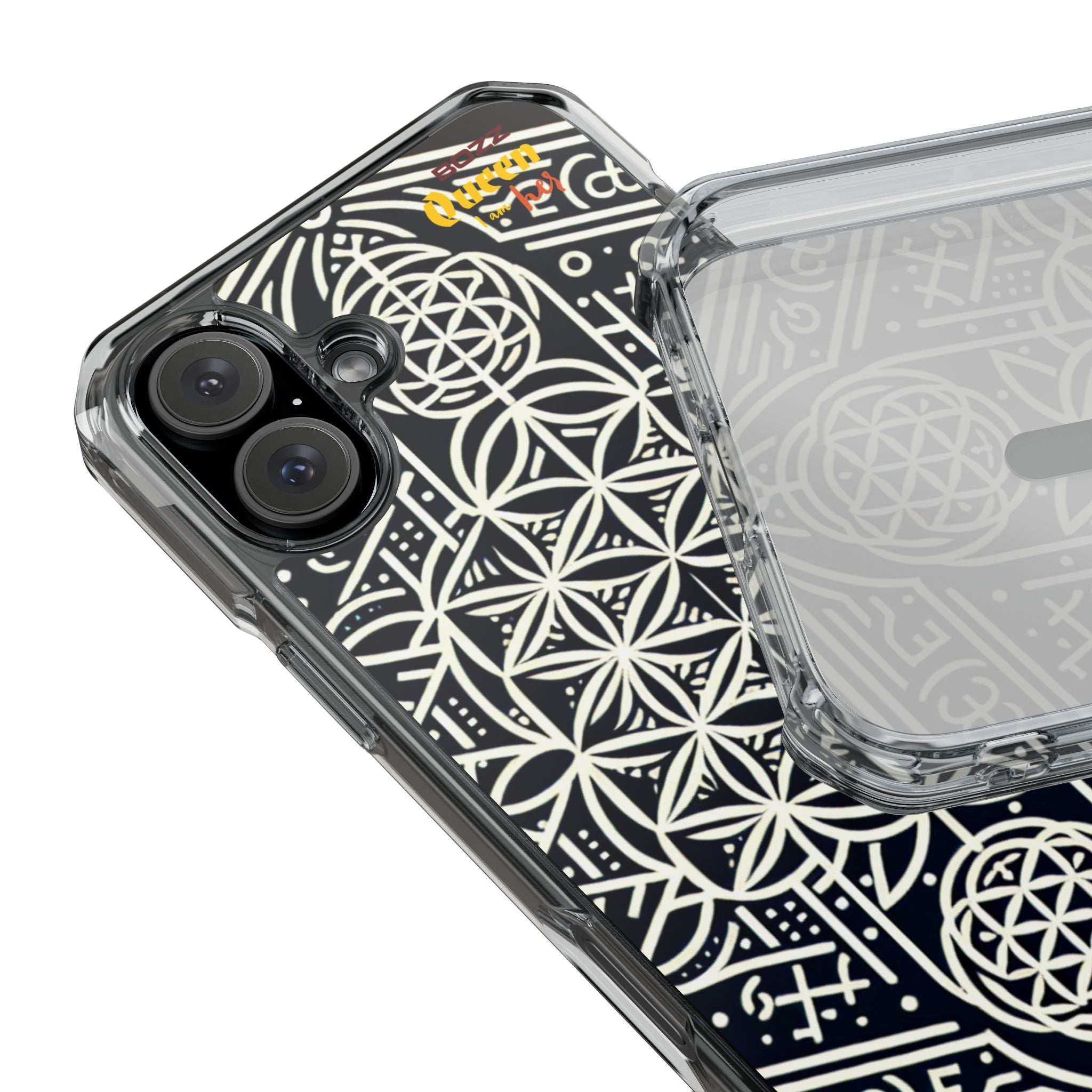 Magnetic Clear Impact Phone Cases with Geometric Design, Protective Cell Phone Covers, Unique Gift for Tech Lovers, Modern [...]