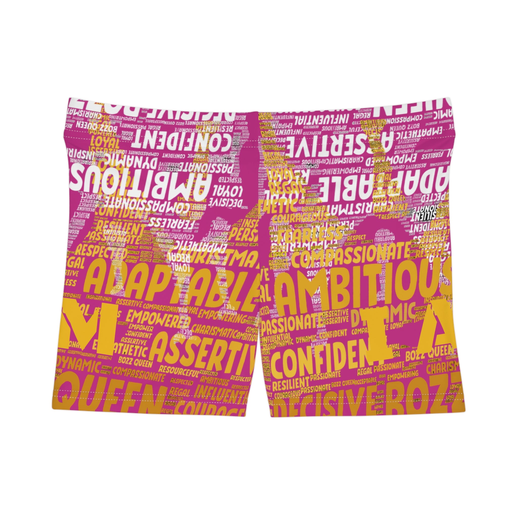 Pink I AM Series Women's Empowerment Shorts - Motivational Activewear