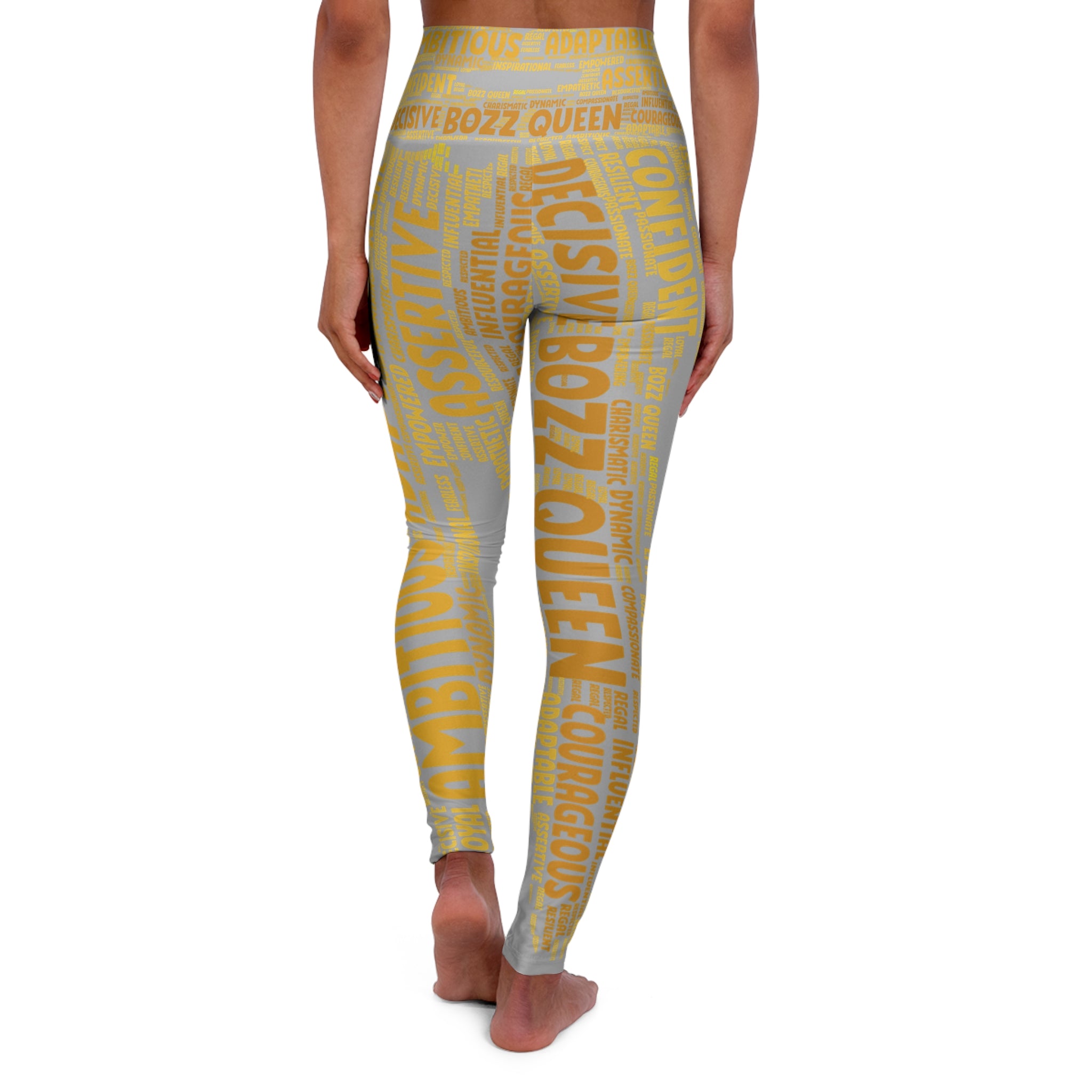 Empowering High Waisted Yoga Leggings - Motivational Activewear for Fitness, Workout, Yoga, Athleisure, Everyday Wear