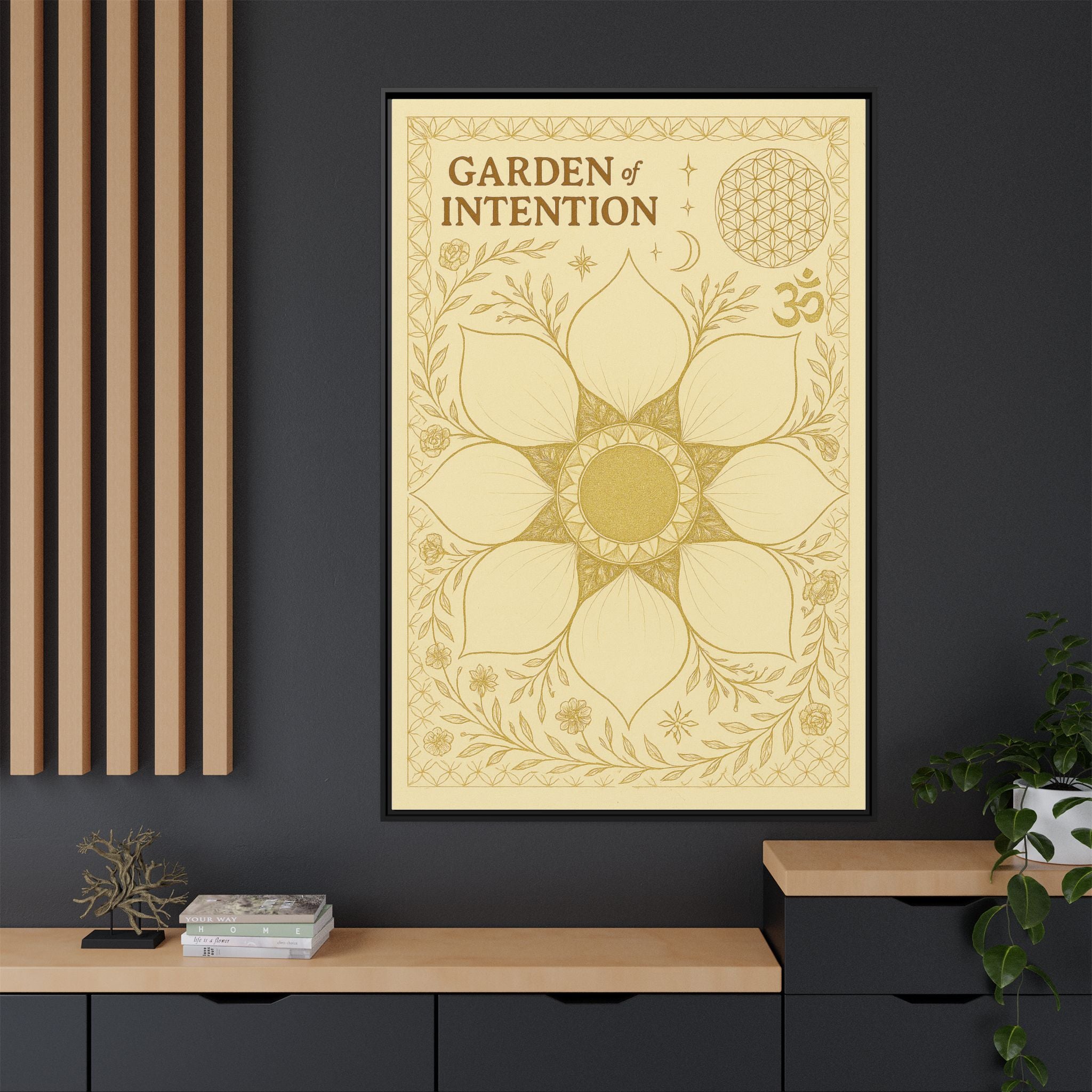 Matte Canvas, Framed (Multi-color)