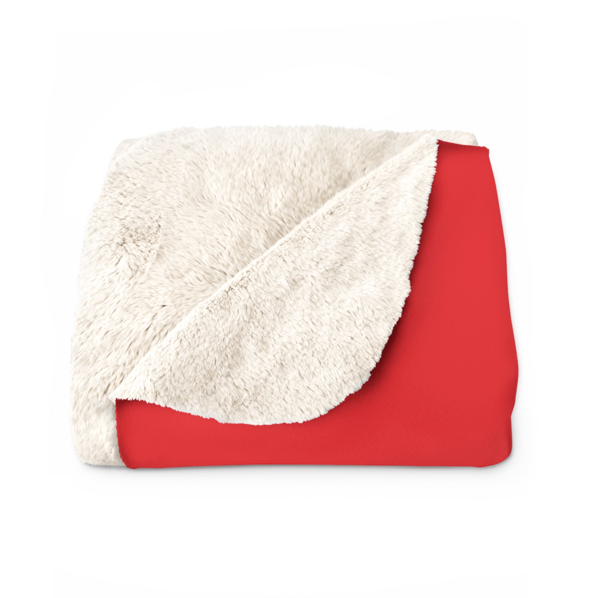 Crown Chakra Red Lotus Sherpa Blanket - Grounded Spirituality & Divine Power