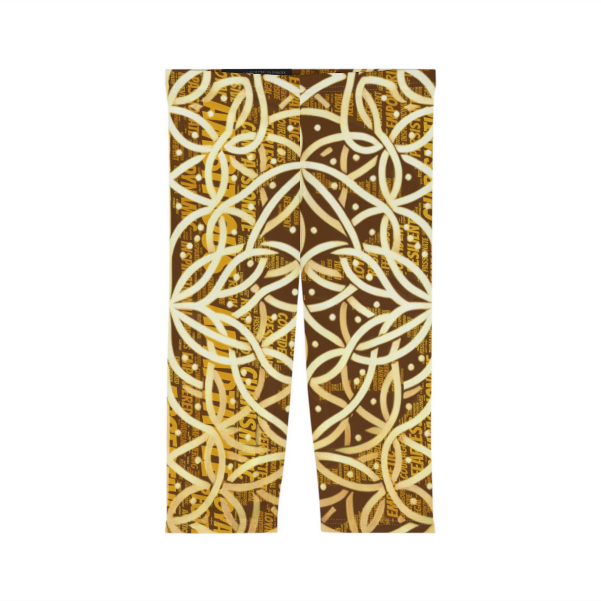 Brown Chic Women's Capri Leggings - Stylish Yoga Pants & Activewear