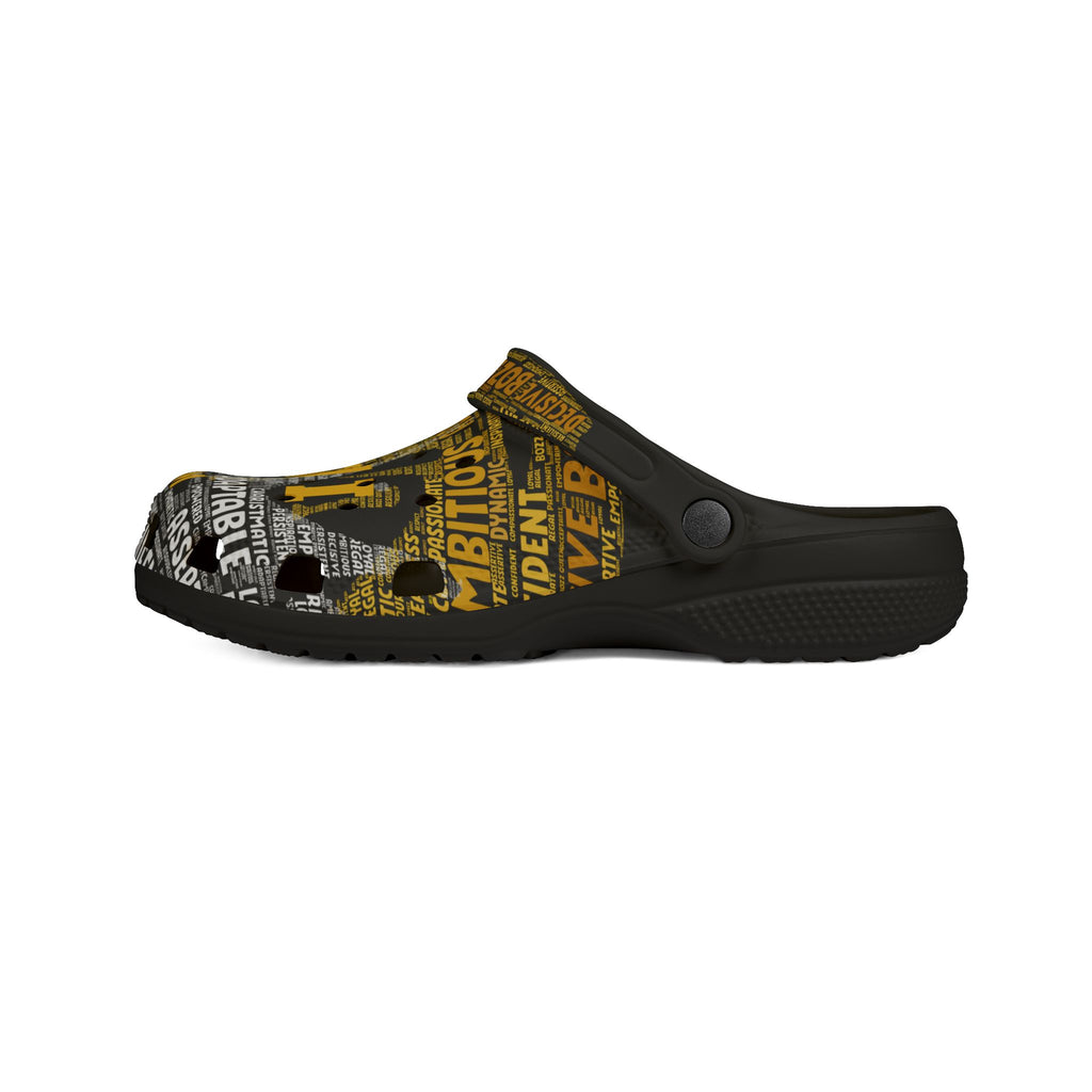 Inspirational EVA Foam Clogs - Motivational Shoes, Comfort Footwear, Gift for Entrepreneurs, Daily Wear, Rubber Slippers