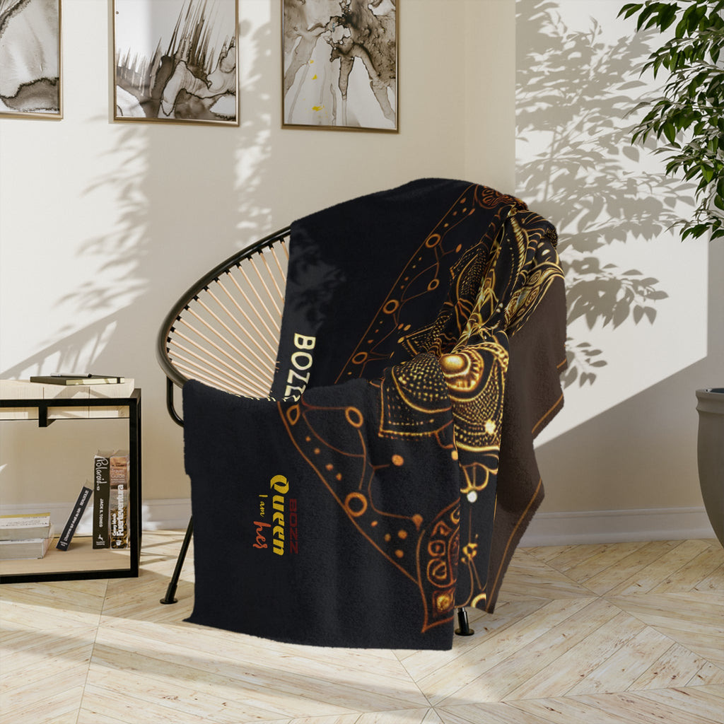 Mandala Velvet Blanket - Cozy Gift for Bohemian Decor, Home Accents, Meditation, Yoga, Queen Gifts