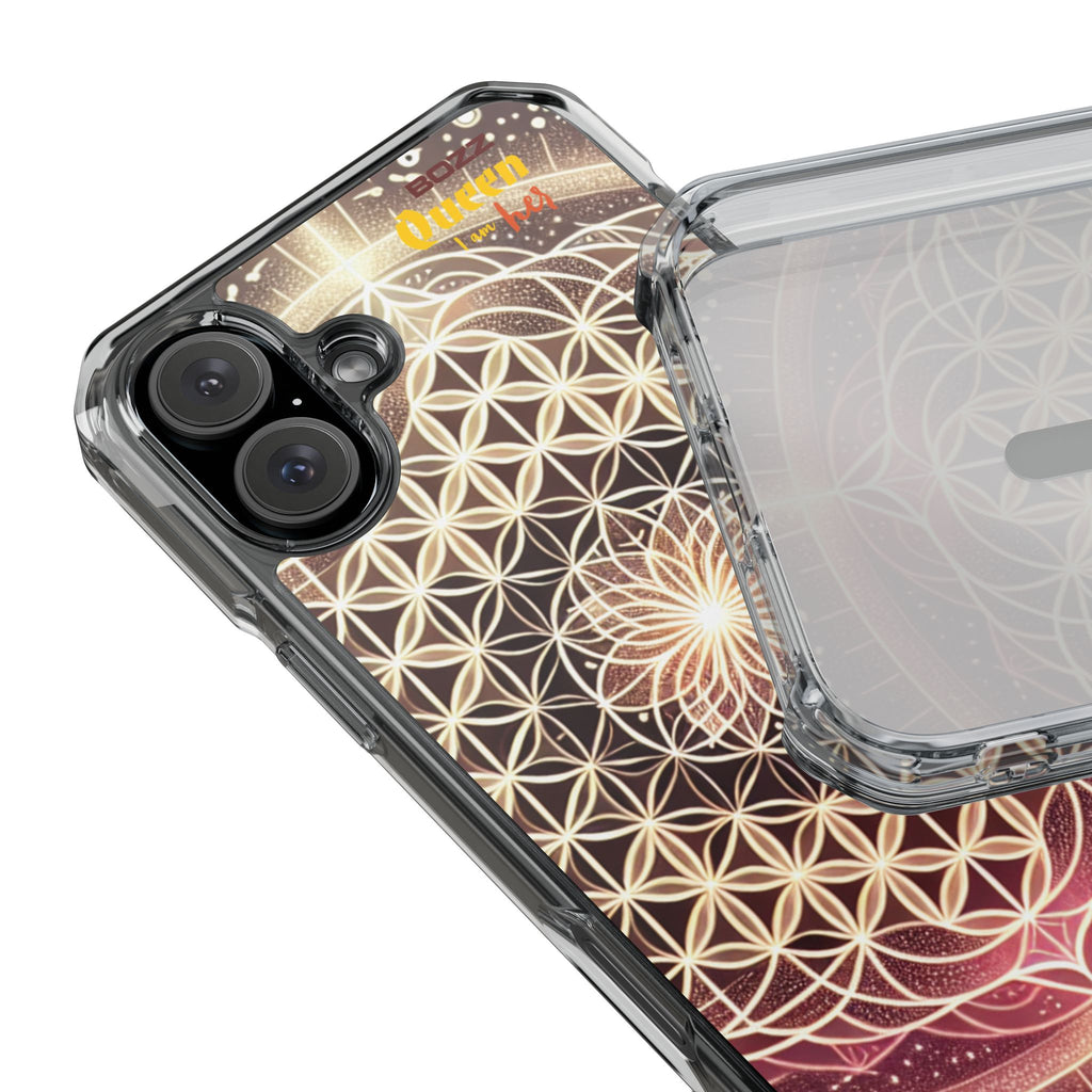 Magnetic Clear Impact Phone Cases, Protective Crystal Shells for Phone, Phone Accessories for Gift, Aura Design Case, Bohemian Style [...]