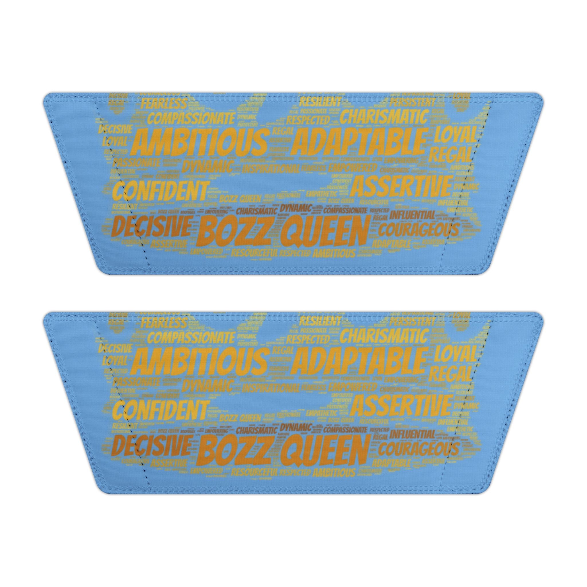 Bozz Queen Light Blue & Gold Women's Sandals - Removable Strap Beach Slides