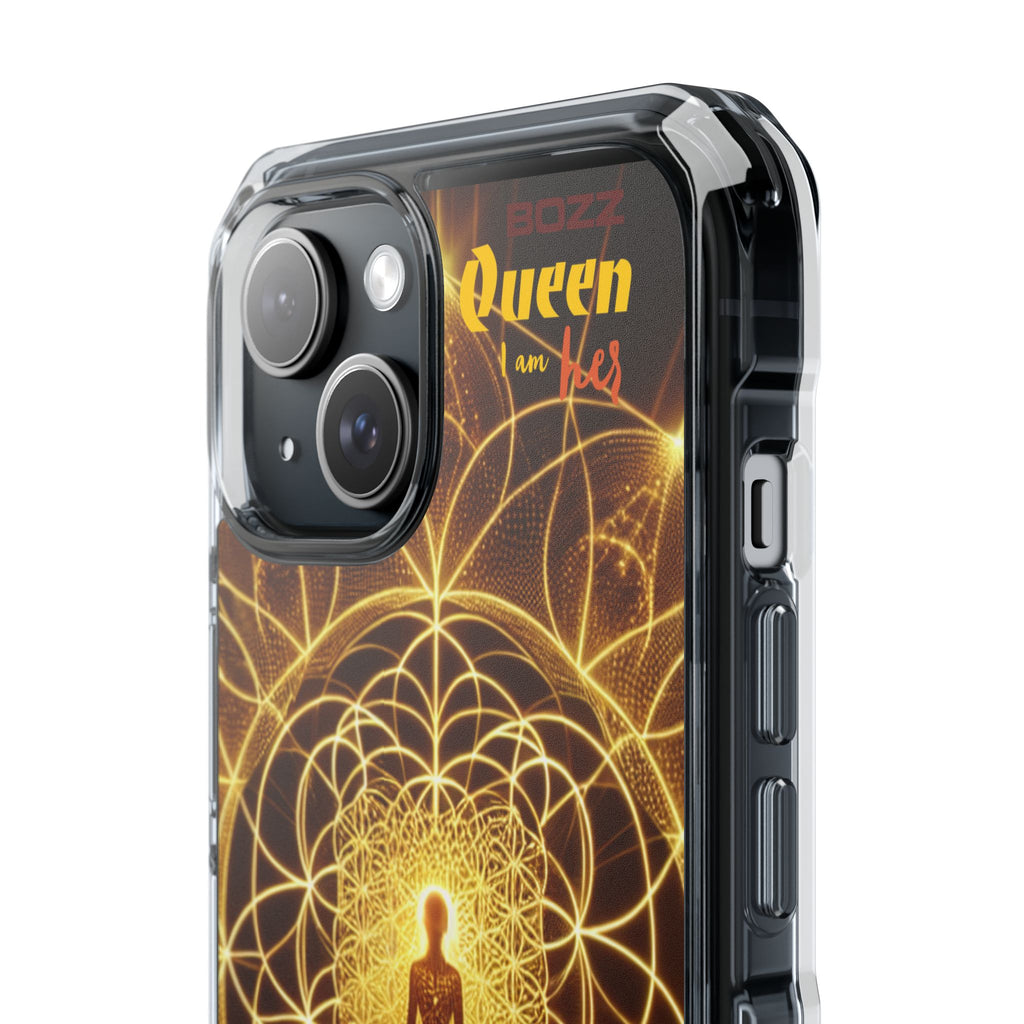 Spiritual Magnetic Phone Case - Boho Chic, Crystal Energy, Mindfulness Gift, Yoga Accessory, Meditation Decor