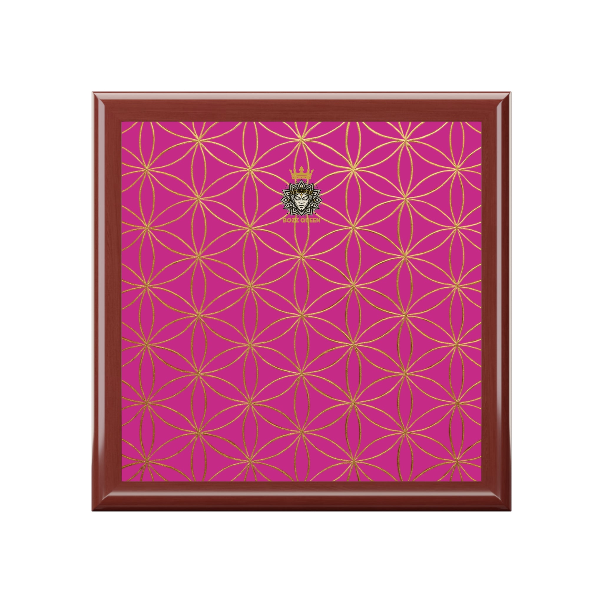 Flower of Life Jewelry Box - Pink Elegant Keepsake Organizer