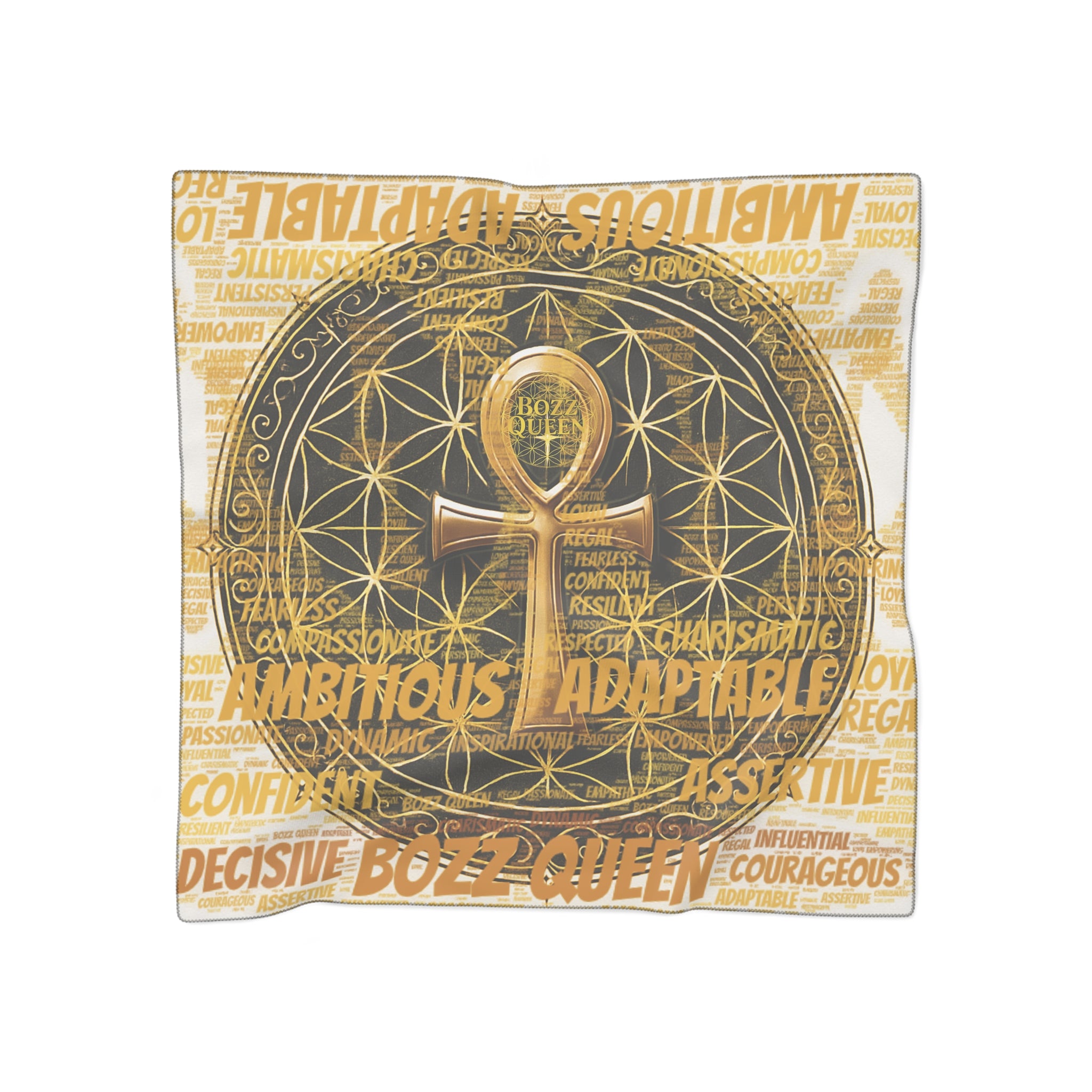 Sacred Geometry Scarf - Flower of Life Spiritual Accessory