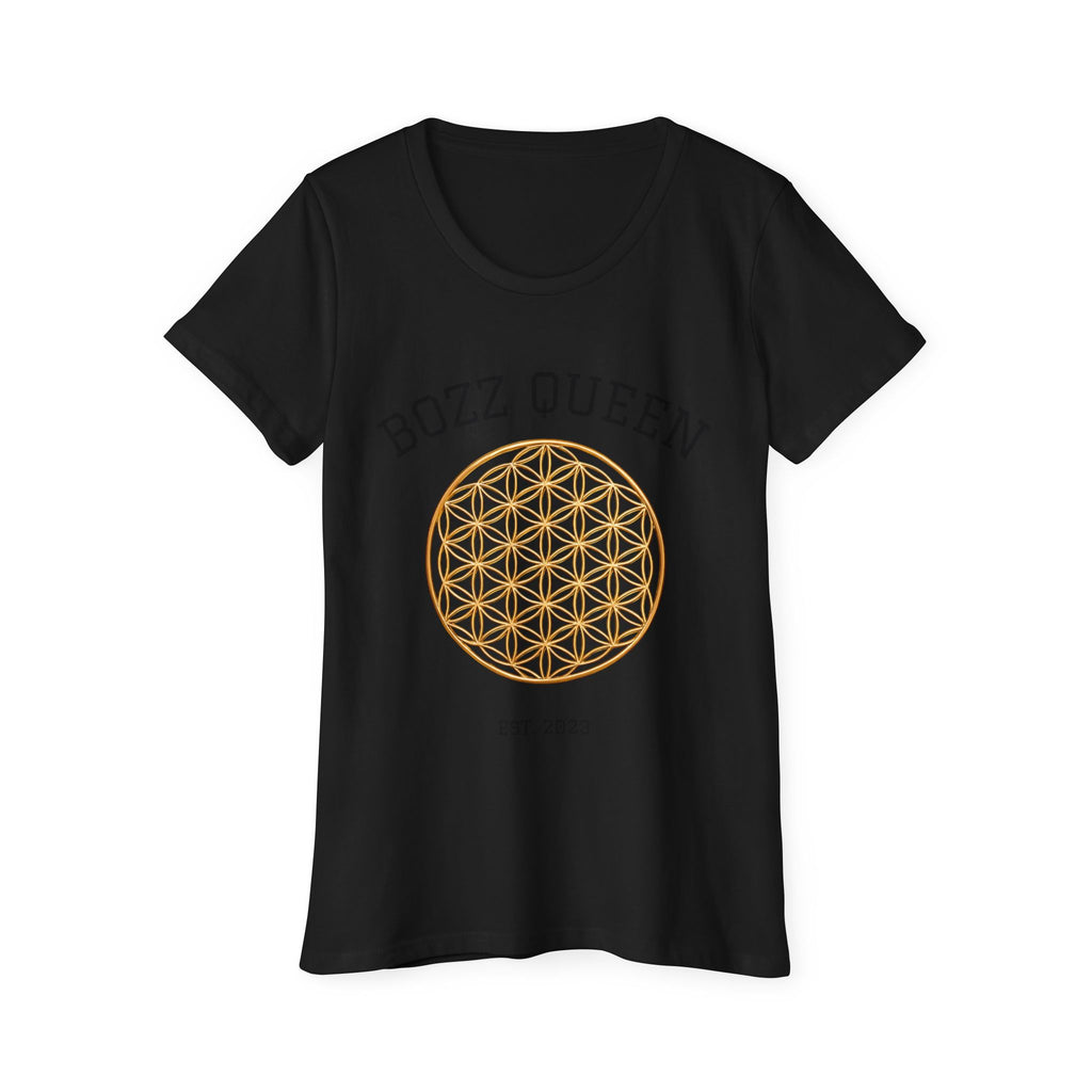 Bozz Queen Flower of Life Sacred Geometry T-Shirt - Women's Organic Cotton Tee