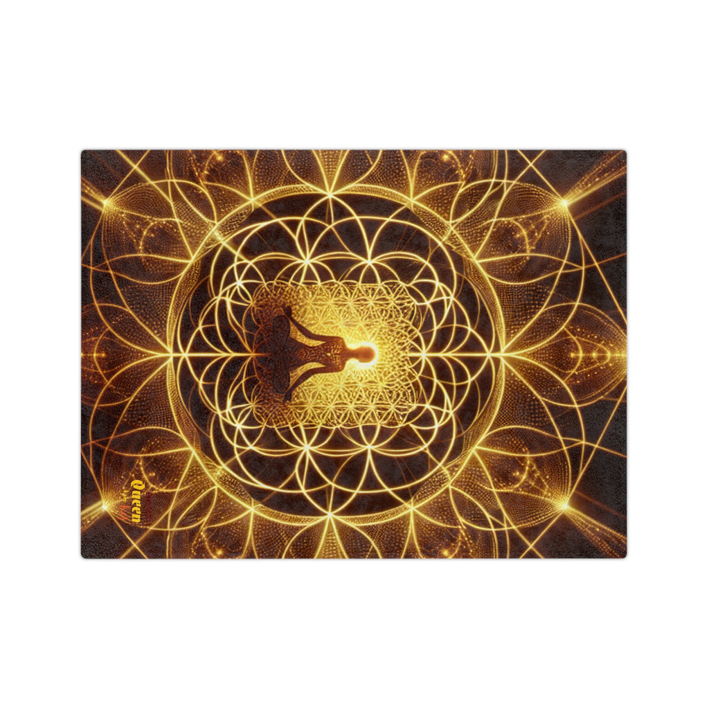 Meditation Goddess Microfiber Blanket | Cozy Spiritual Decor, Mindfulness Gift, Yoga Accessories, Home Comfort, Zen Atmosphere