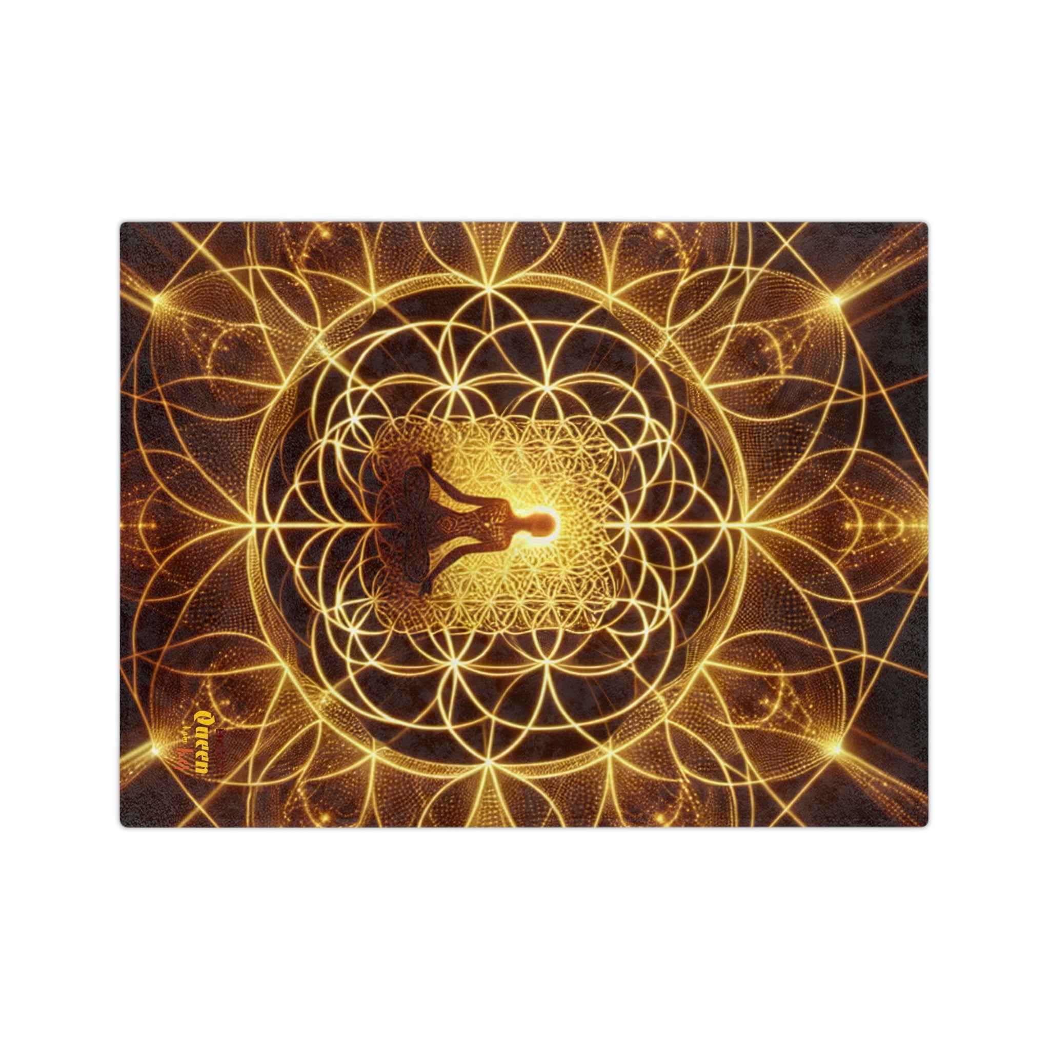 Meditation Goddess Microfiber Blanket | Cozy Spiritual Decor, Mindfulness Gift, Yoga Accessories, Home Comfort, Zen Atmosphere