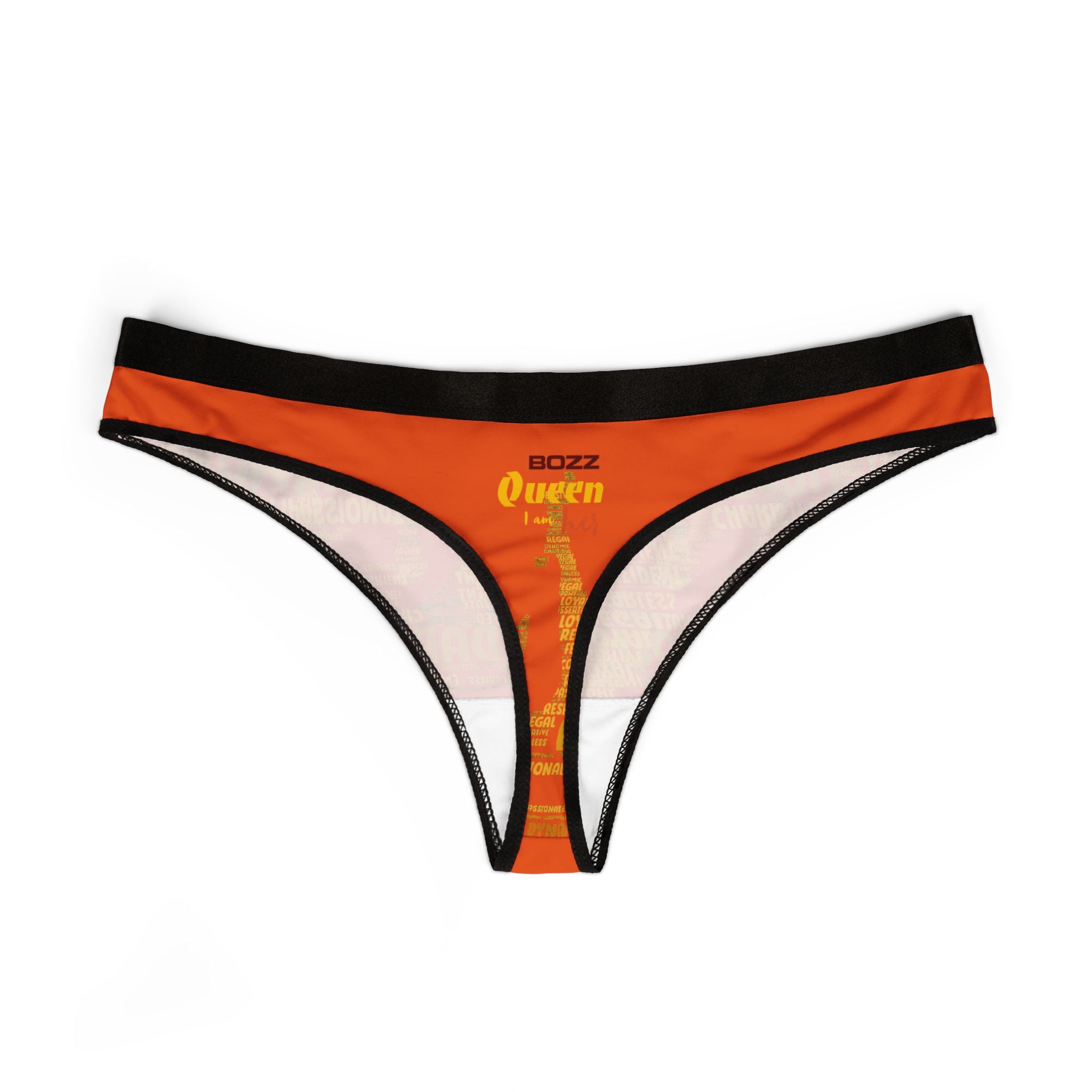 orange and Yellow Women's Thongs - Bold Statement Underwear, Comfortable Lingerie, Fashionable Daily Wear, Gifts for Her, Party Essentials