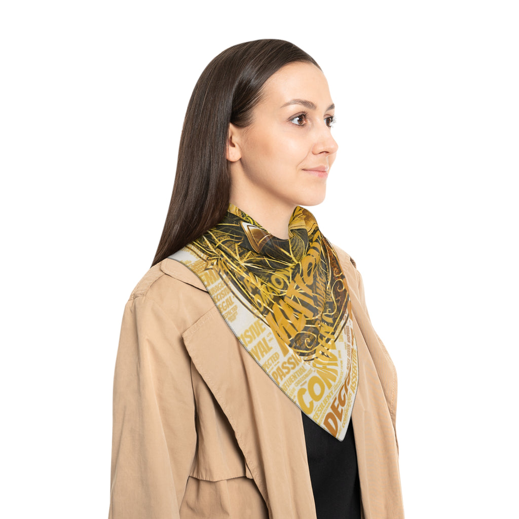 Sacred Geometry Scarf - Flower of Life Spiritual Accessory