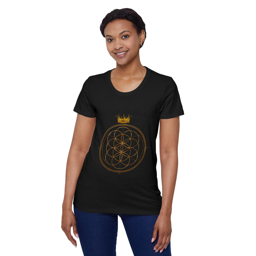 Bozz Queen Origin 2023 Sacred Geometry Goddess T-Shirt - Women's Organic Tee