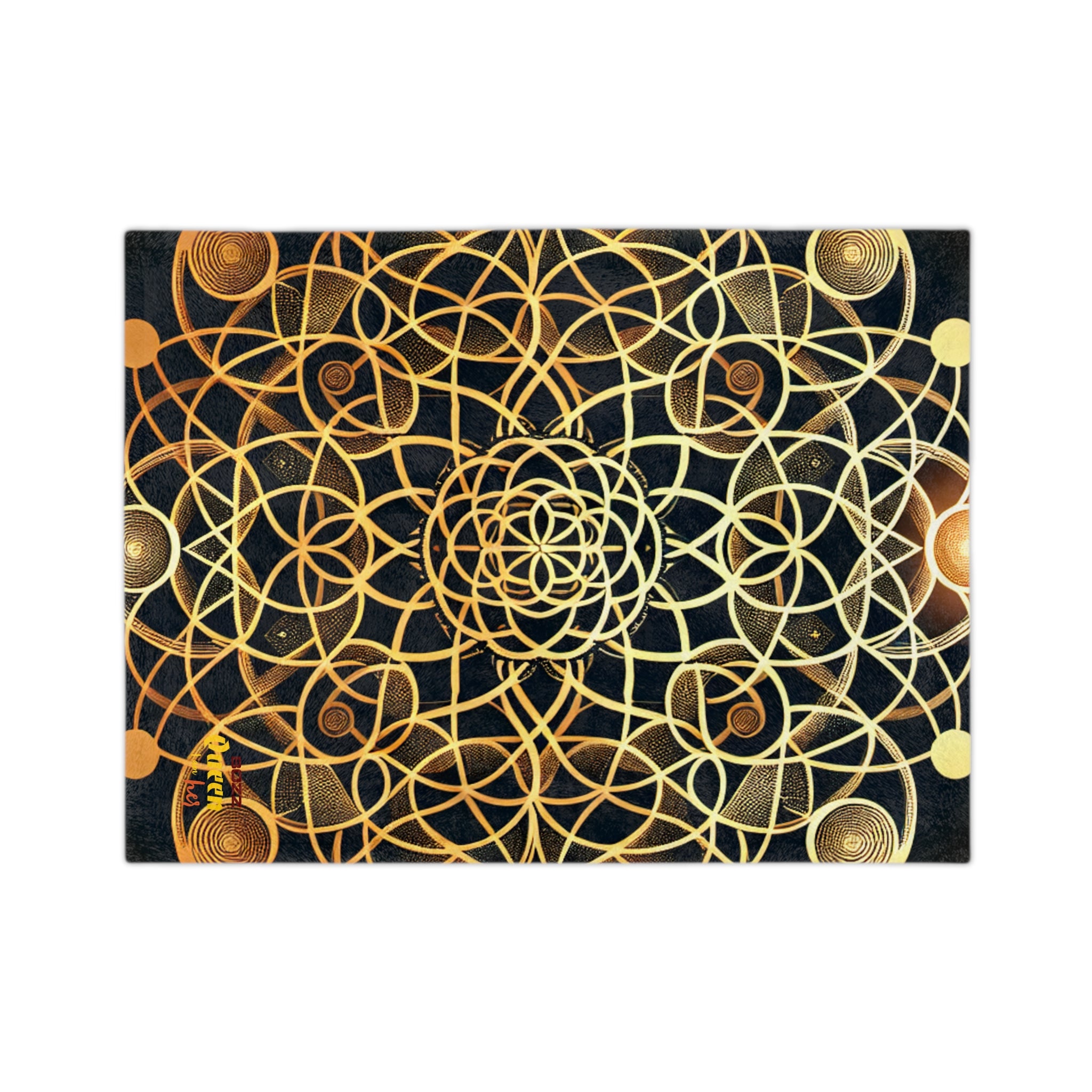 Bohemian Velvet Blanket from the Cosmos, Soft Microfiber Throw, Mindful Decor, Cozy Gift for Him/Her, Meditative Vibe, Home Warmth