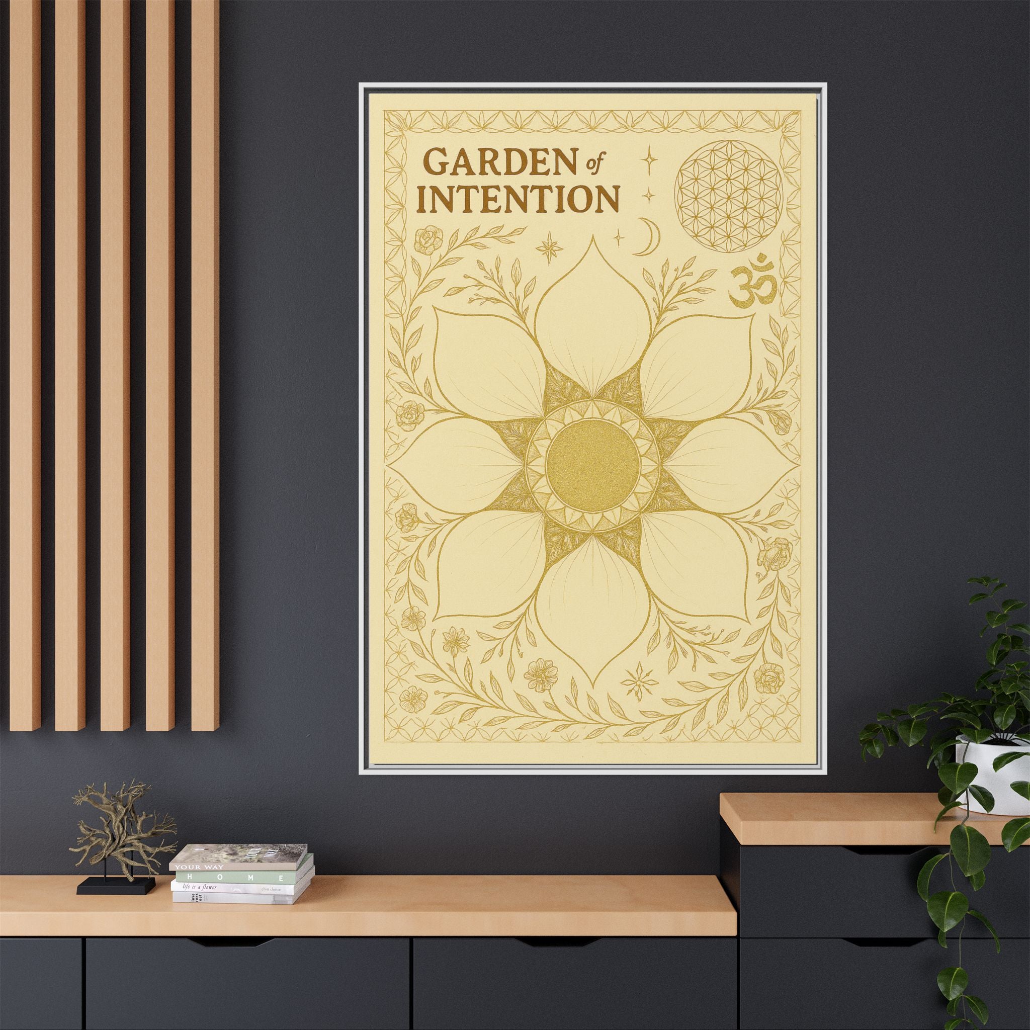 Matte Canvas, Framed (Multi-color)