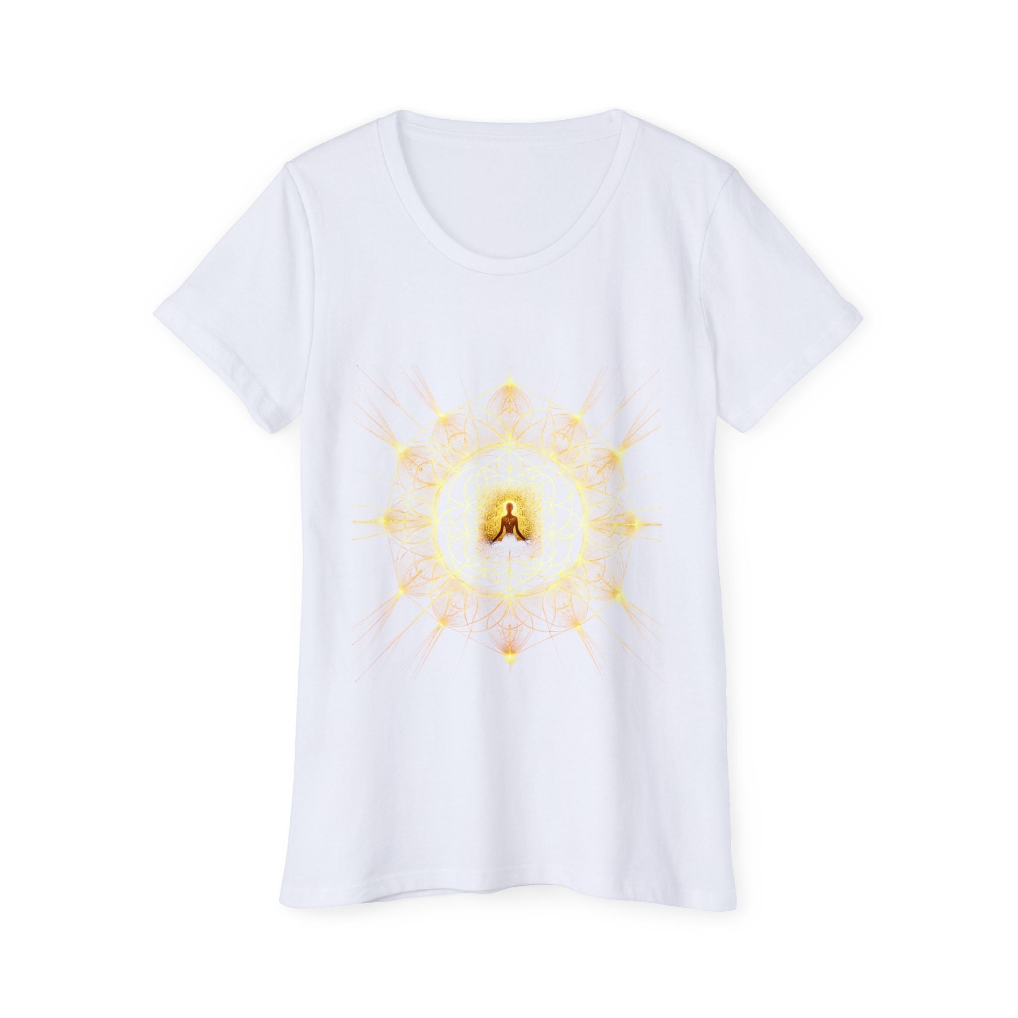 Bozz Queen Namaste Sacred Geometry Goddess T-Shirt - Women's Organic Tee