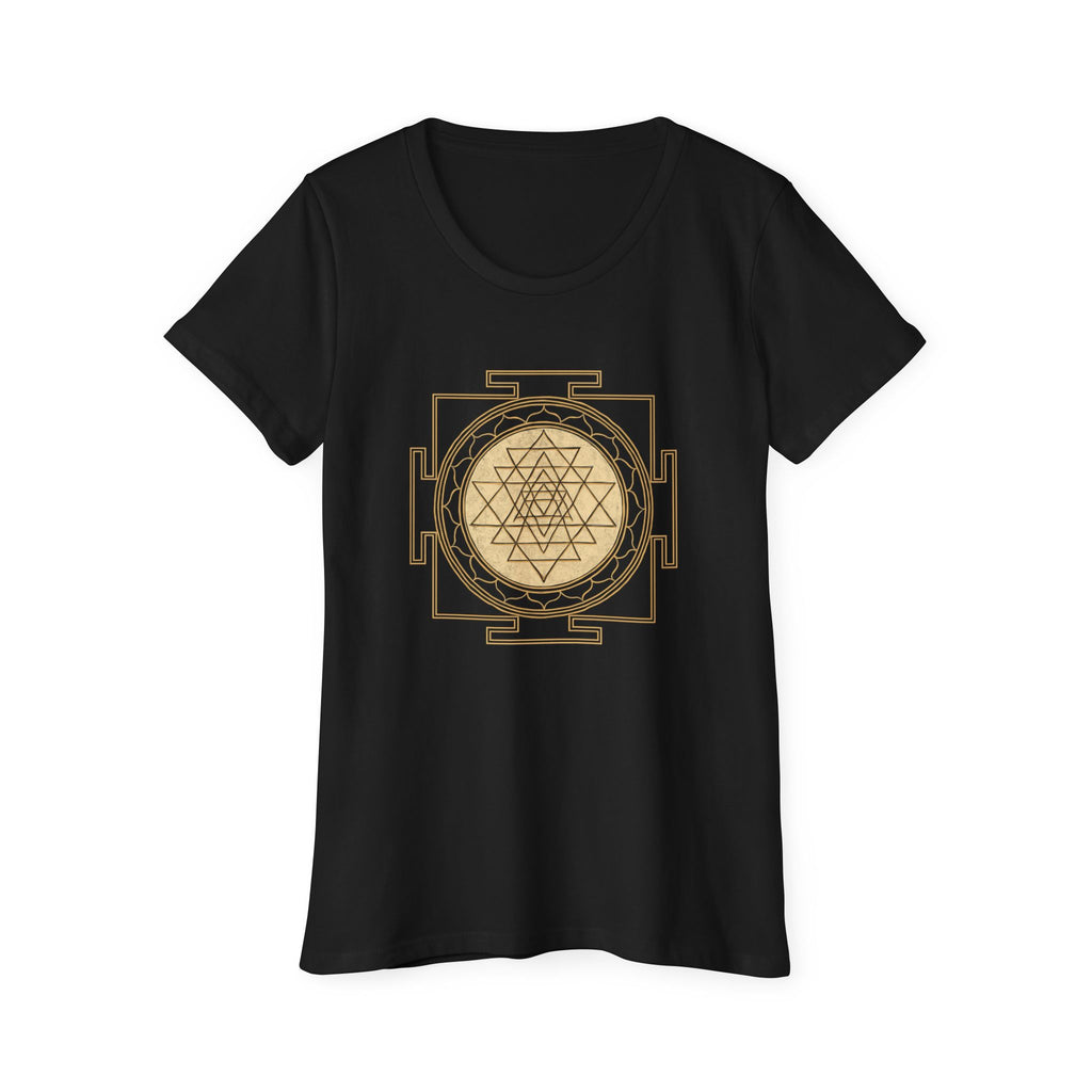 Bozz Queen Sri Yantra Sacred Geometry T-Shirt - Women's Organic Cotton Tee
