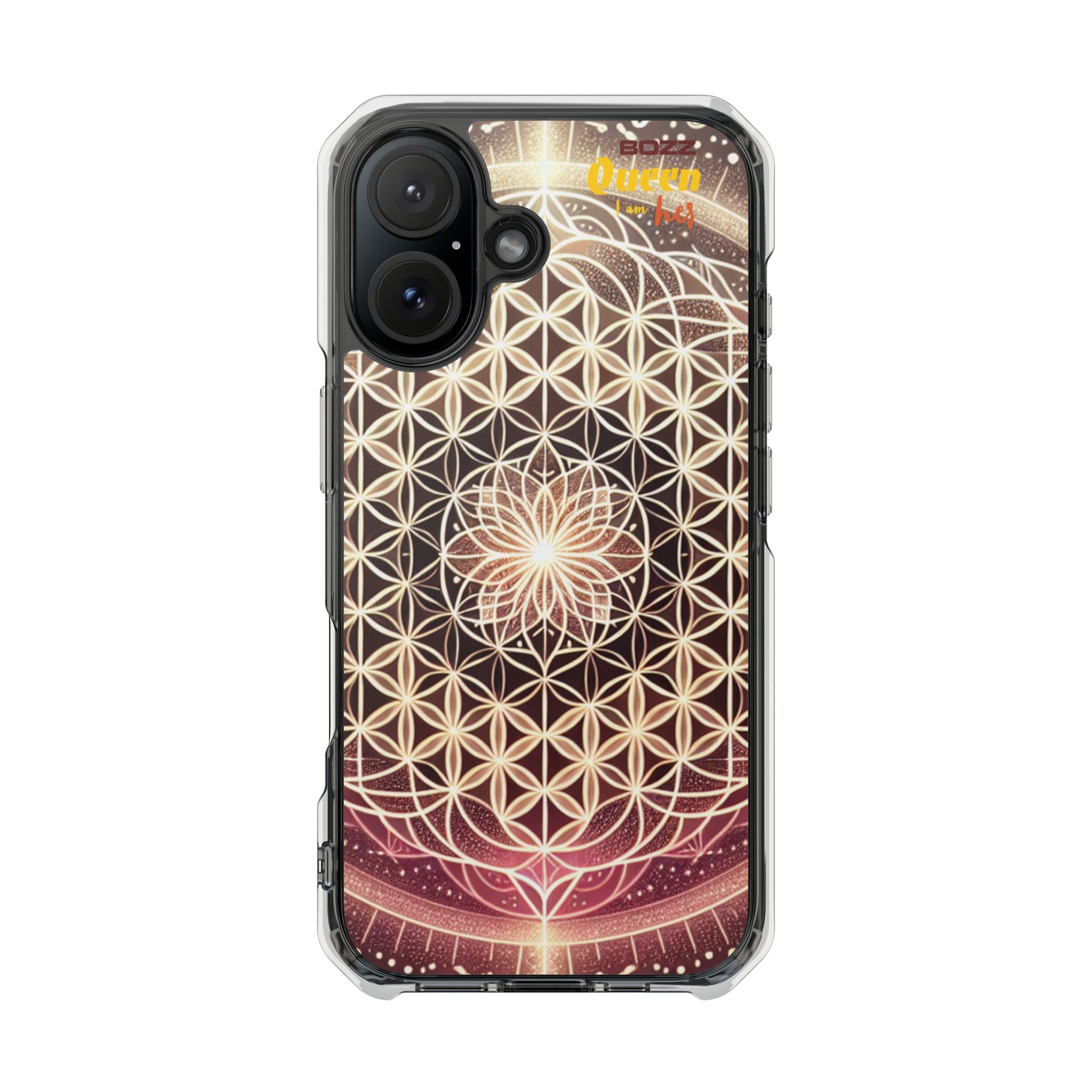 Magnetic Clear Impact Phone Cases, Protective Crystal Shells for Phone, Phone Accessories for Gift, Aura Design Case, Bohemian Style [...]