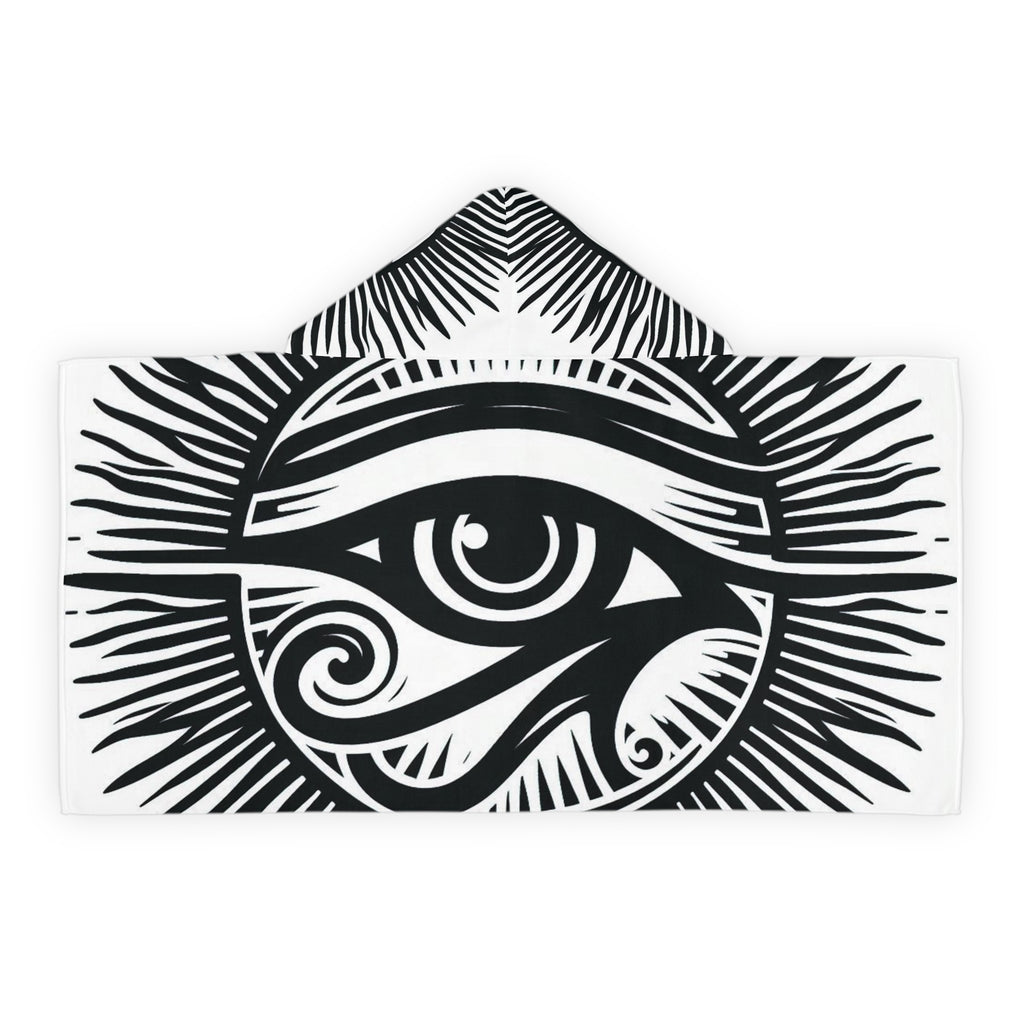 Bozz Queen Eye of Heru Youth Hooded Towel - Mystical Bath Time Fun for Kids, Pool & Beach Adventures