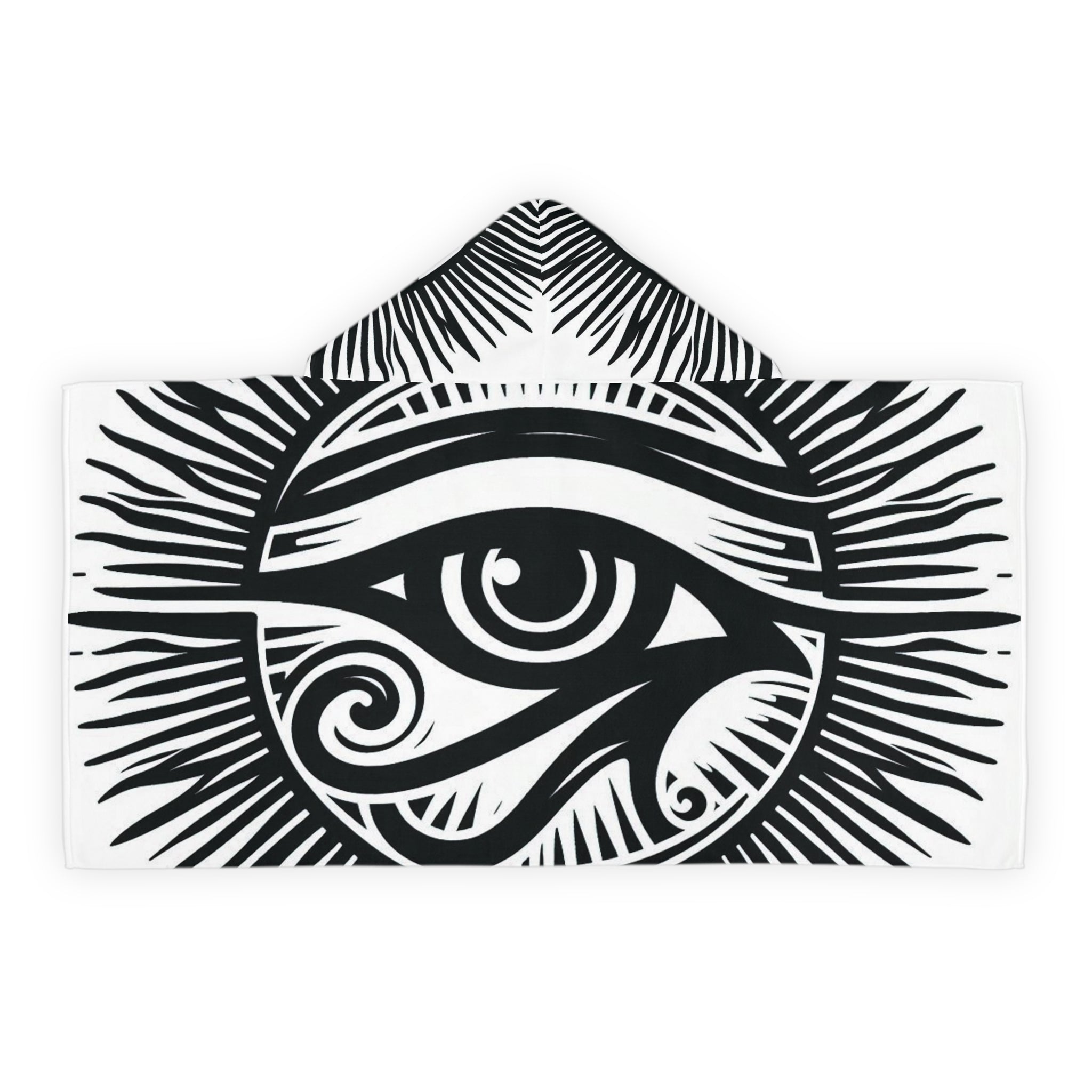 Bozz Queen Eye of Heru Youth Hooded Towel - Mystical Bath Time Fun for Kids, Pool & Beach Adventures