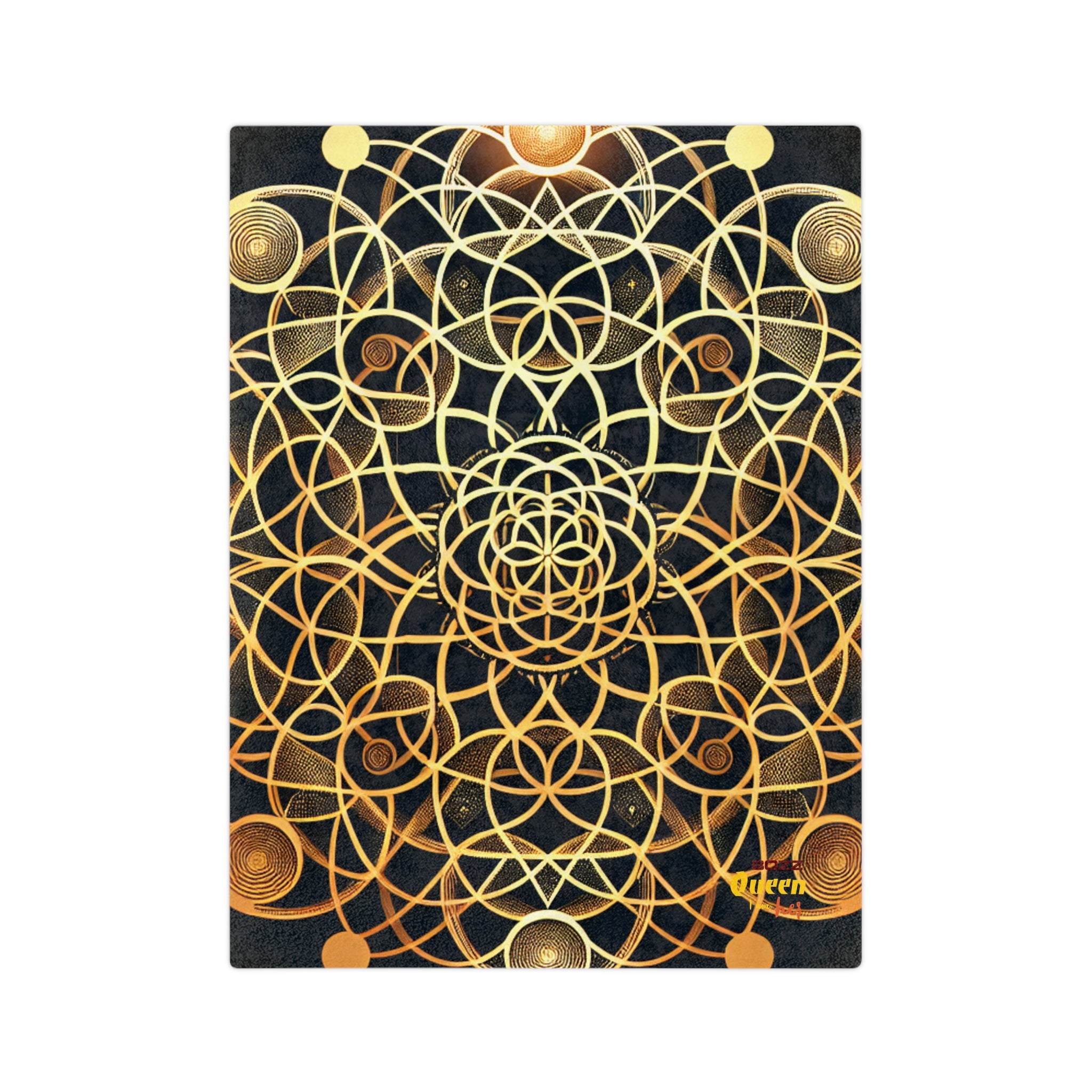 Bohemian Velvet Blanket from the Cosmos, Soft Microfiber Throw, Mindful Decor, Cozy Gift for Him/Her, Meditative Vibe, Home Warmth