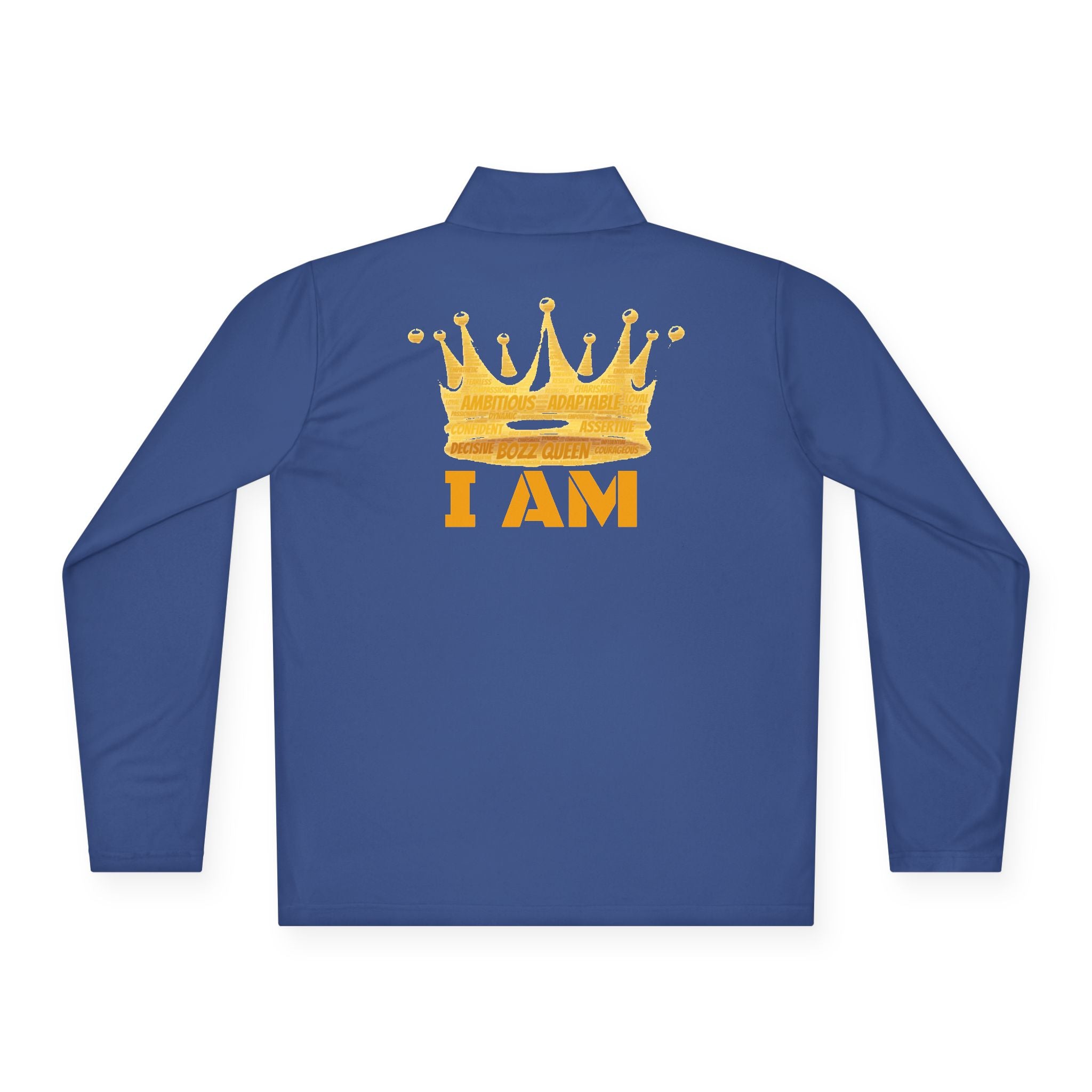 Bozz Queen I Am Bold Queen Quarter-Zip Pullover - Inspirational Athletic Wear