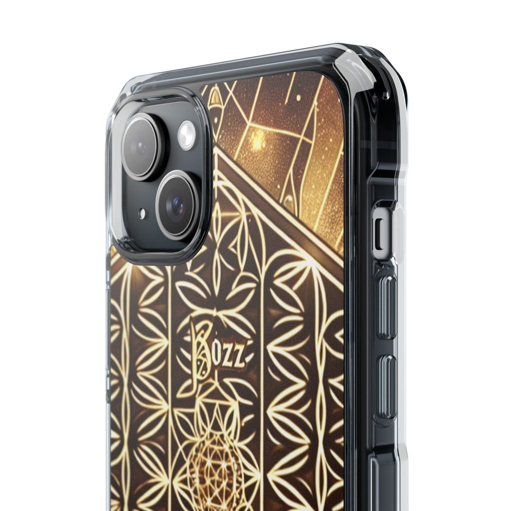 Magnetic Phone Case, Bozz Queen Case, Unique Clear Case, Customizable Phone Cover, Perfect Gift for Her