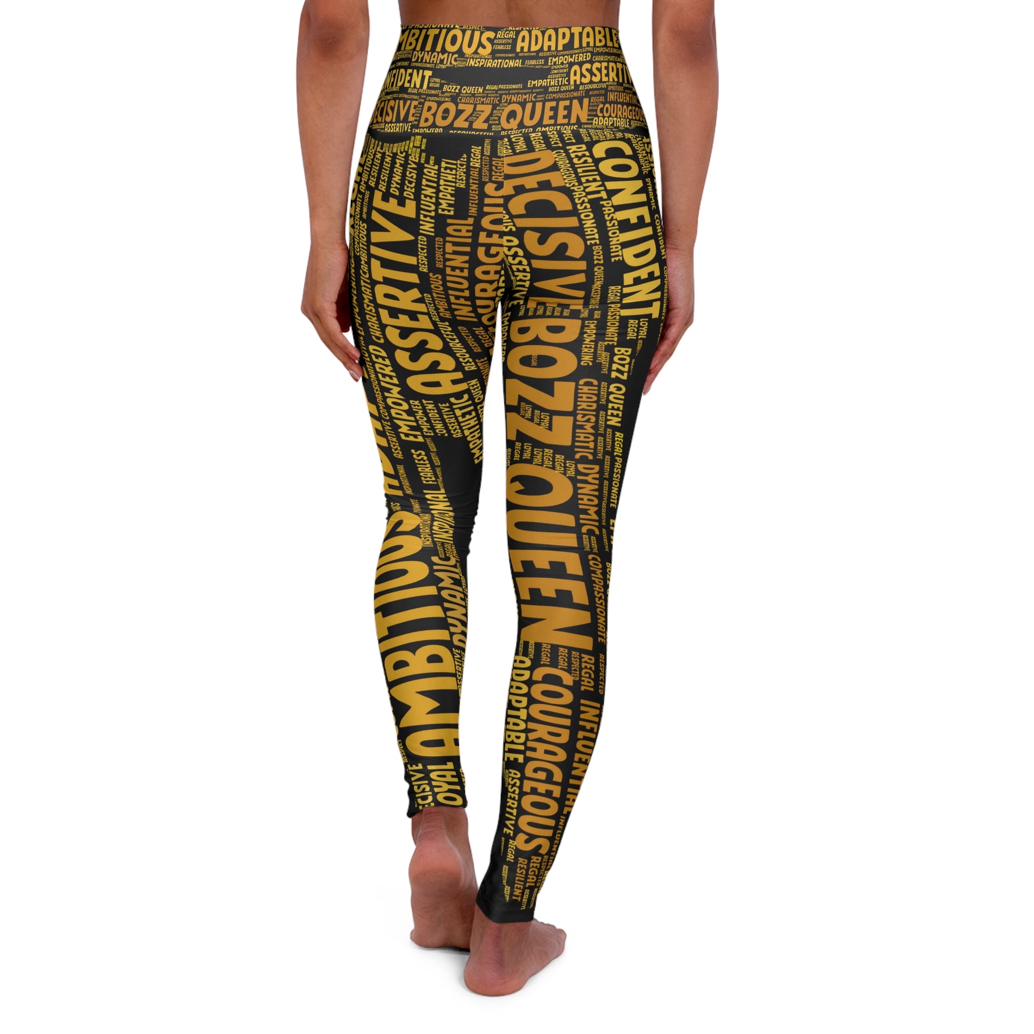 Empowering High Waisted Yoga Leggings - Motivational Activewear for Fitness, Workout, Yoga, Athleisure, Everyday Wear