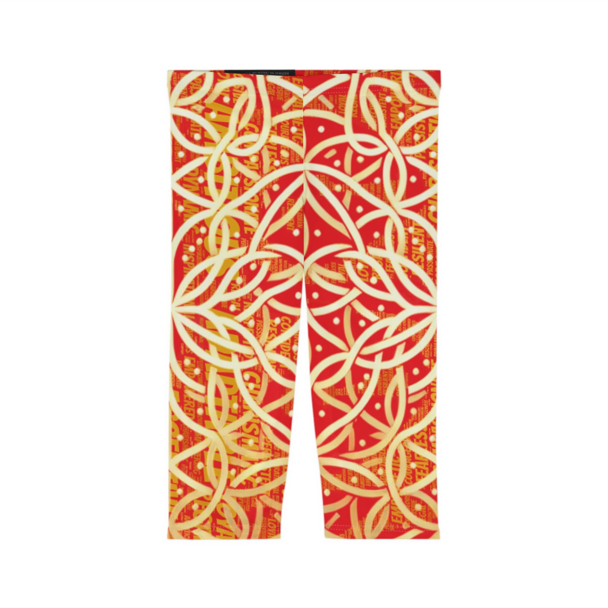Red Chic Women's Capri Leggings - Premium Yoga Pants for Active Lifestyle