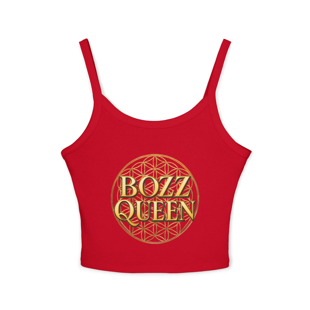 Women's Flower of Life Tank Top - Sacred Geometry Spaghetti Strap