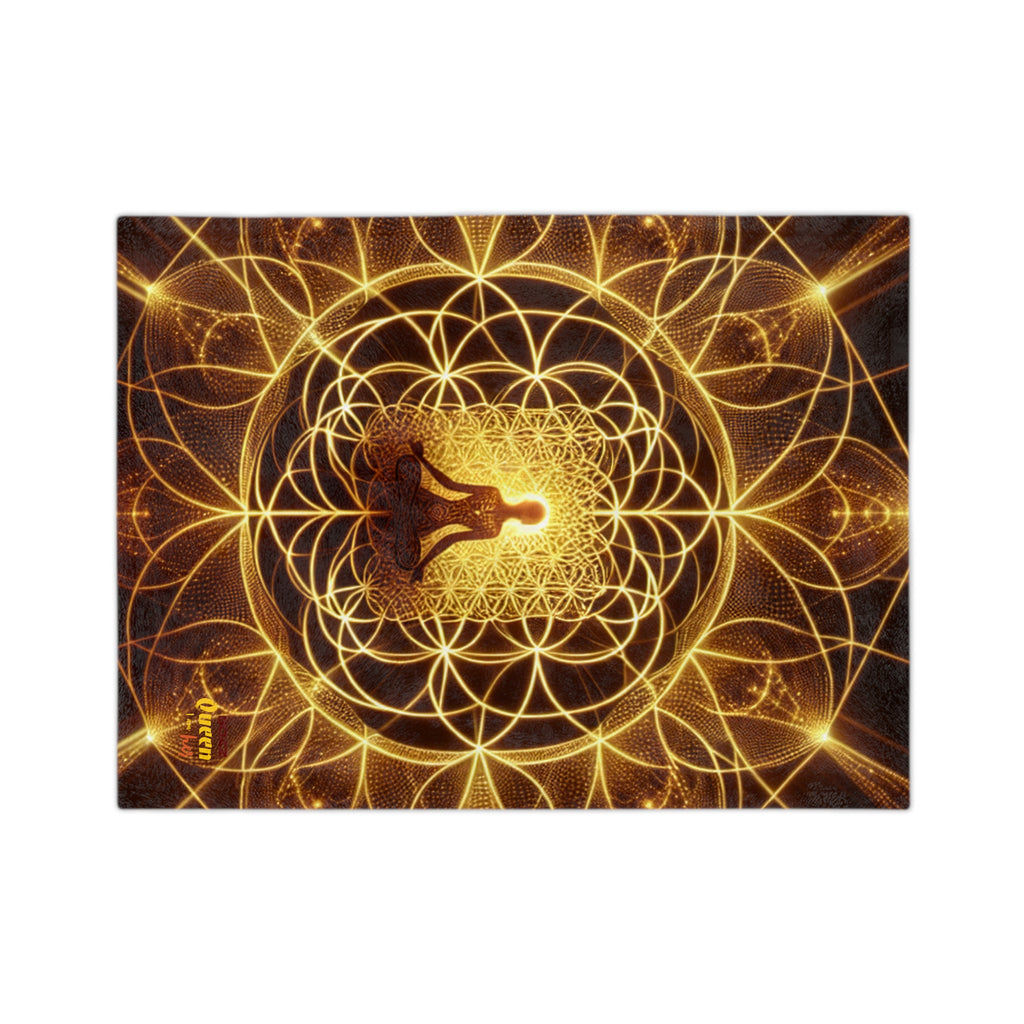 Meditation Goddess Microfiber Blanket | Cozy Spiritual Decor, Mindfulness Gift, Yoga Accessories, Home Comfort, Zen Atmosphere