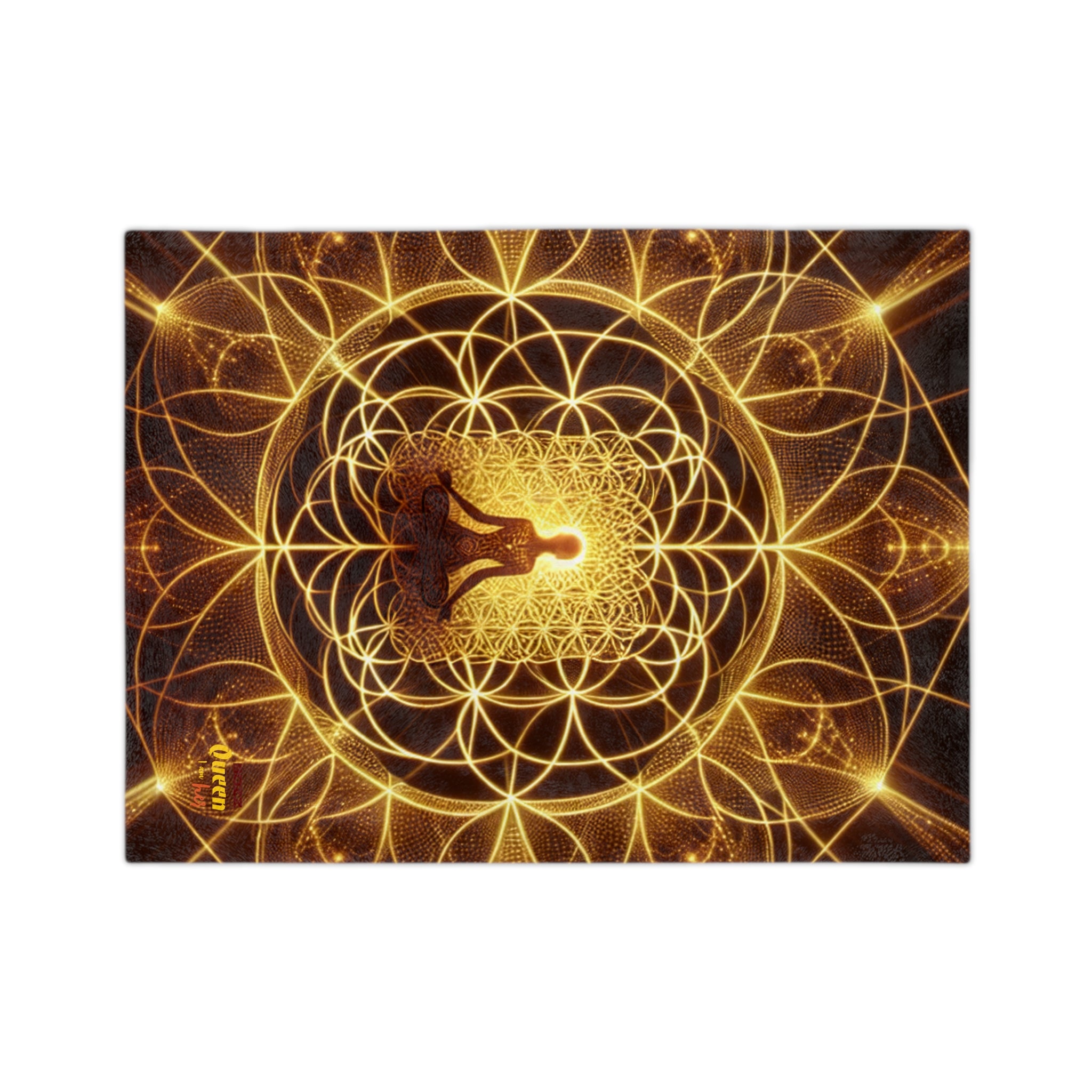 Meditation Goddess Microfiber Blanket | Cozy Spiritual Decor, Mindfulness Gift, Yoga Accessories, Home Comfort, Zen Atmosphere