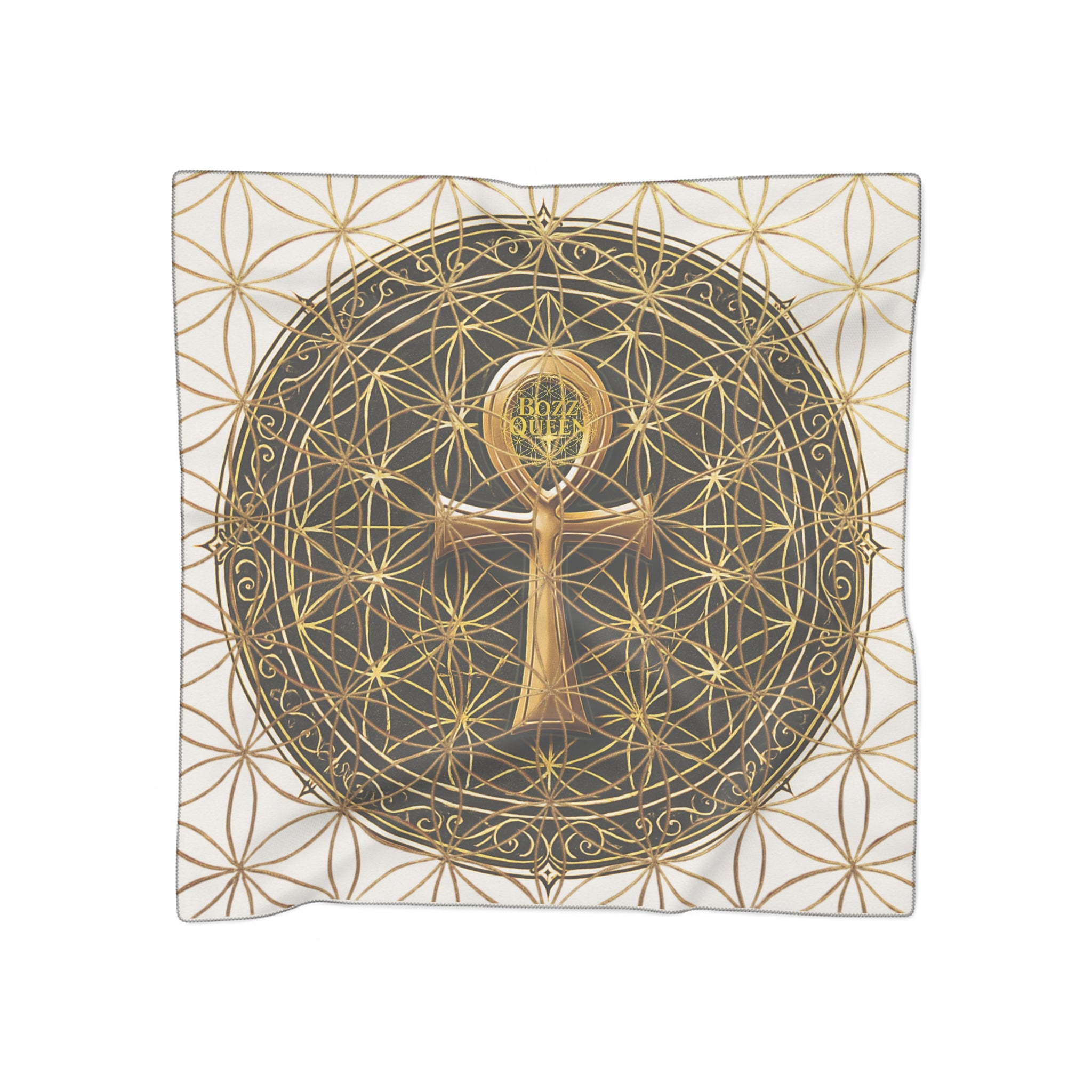 Bozz Queen Floral Poly Scarf - Elegant Fashion Accessory for Empowered Women