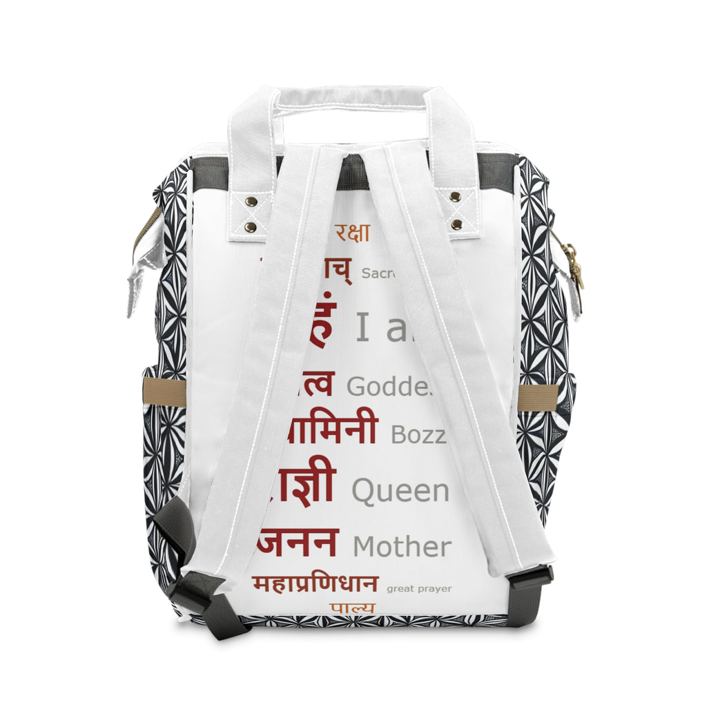 Bozz Queen Empowerment Diaper Backpack - Multifunctional Stylish Mom Life Bag for New Parents