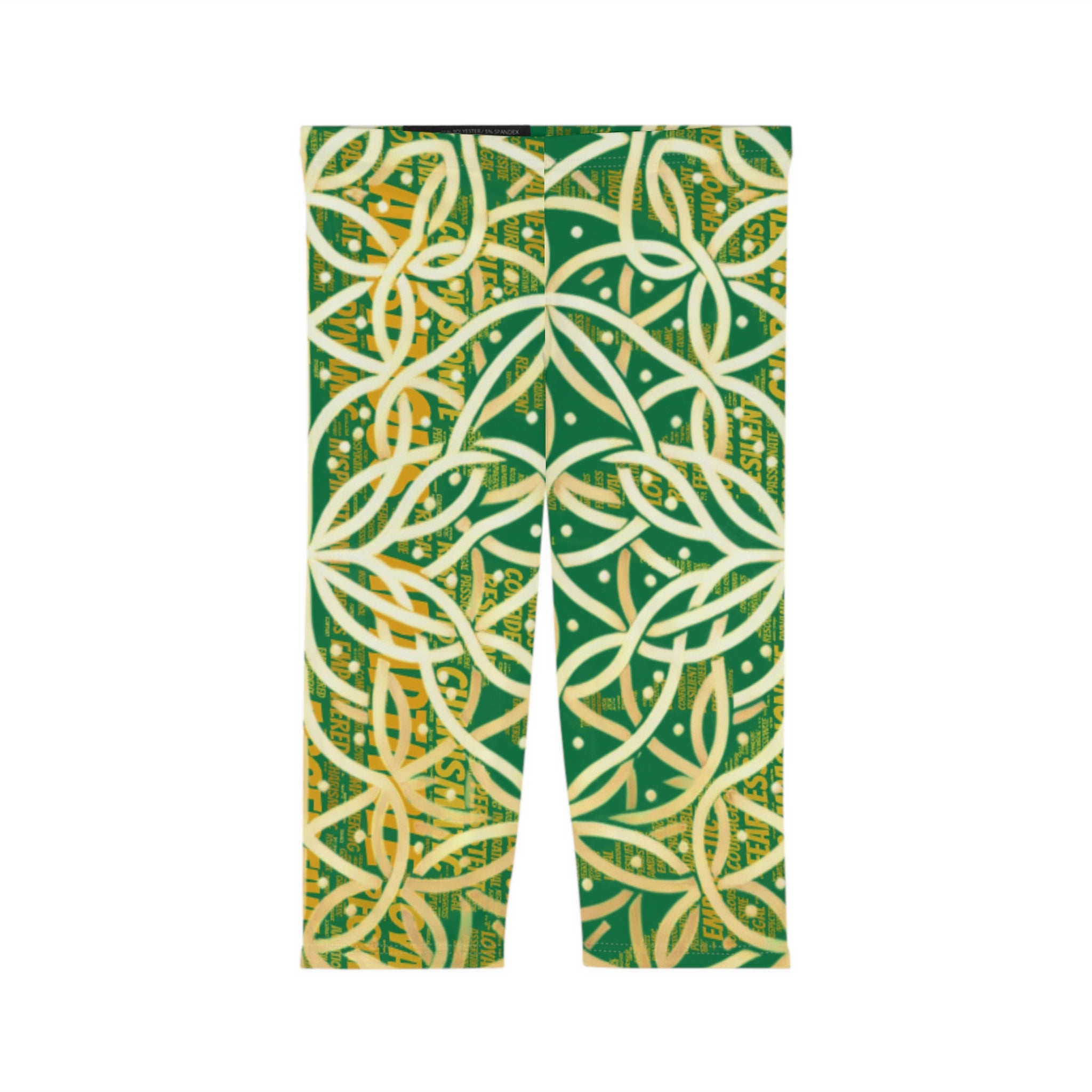 Dark Green Chic Women's Capri Leggings - Stylish Yoga Pants & Activewear
