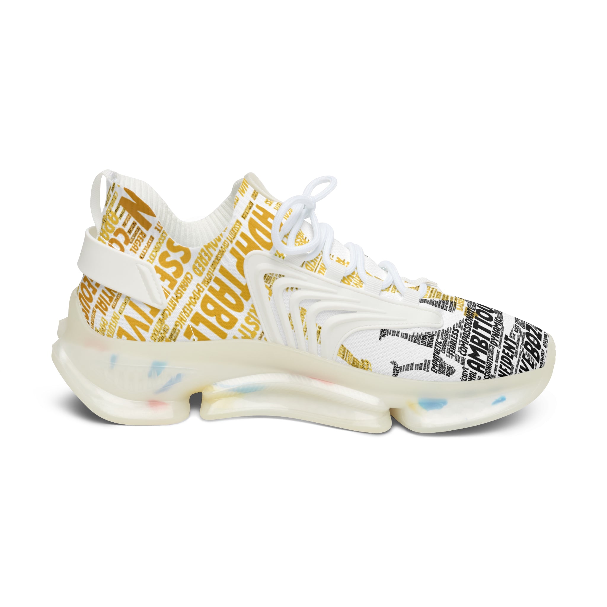 I AM Series White Women's Mesh Sneakers - Lightweight Athletic Shoes