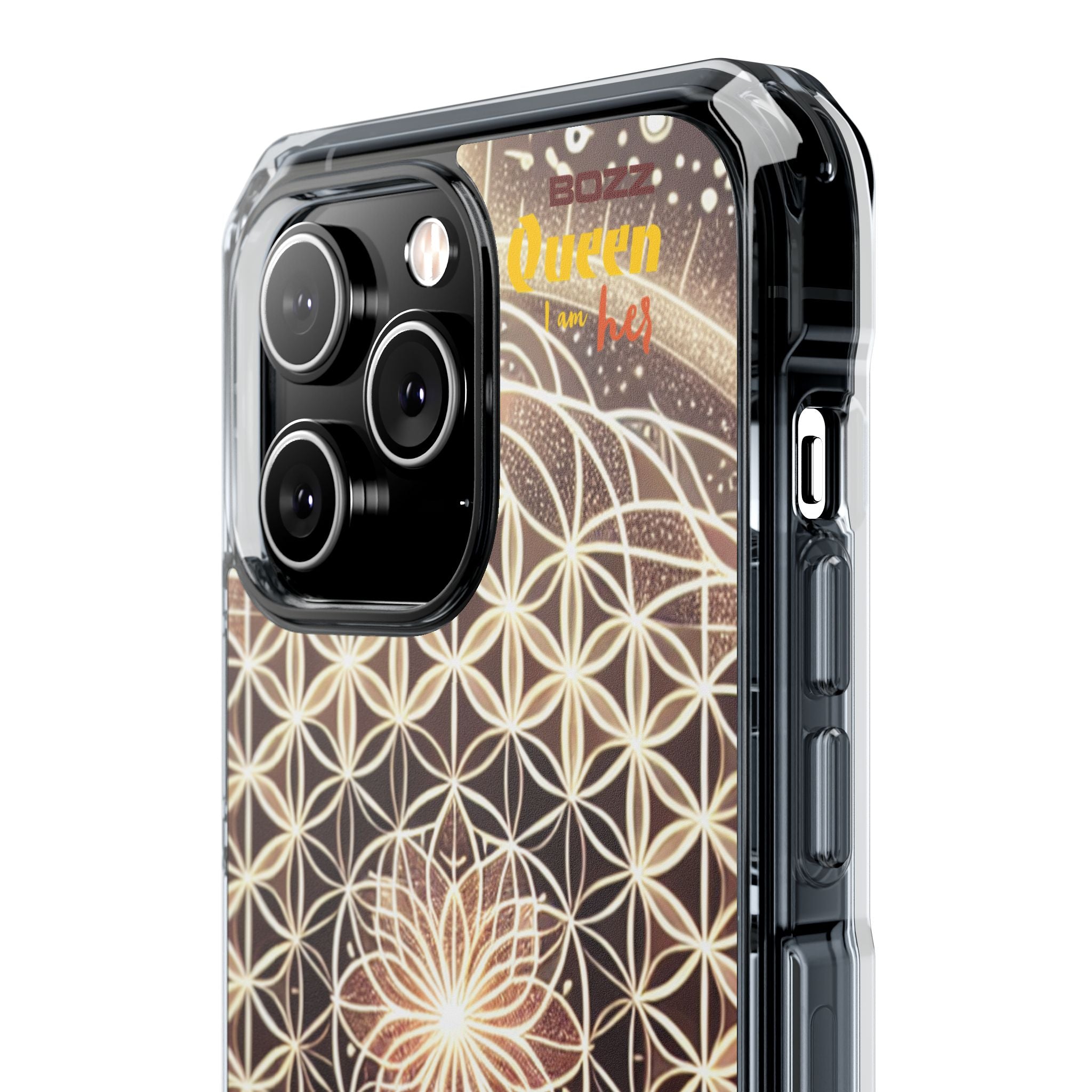 Magnetic Clear Impact Phone Cases, Protective Crystal Shells for Phone, Phone Accessories for Gift, Aura Design Case, Bohemian Style [...]