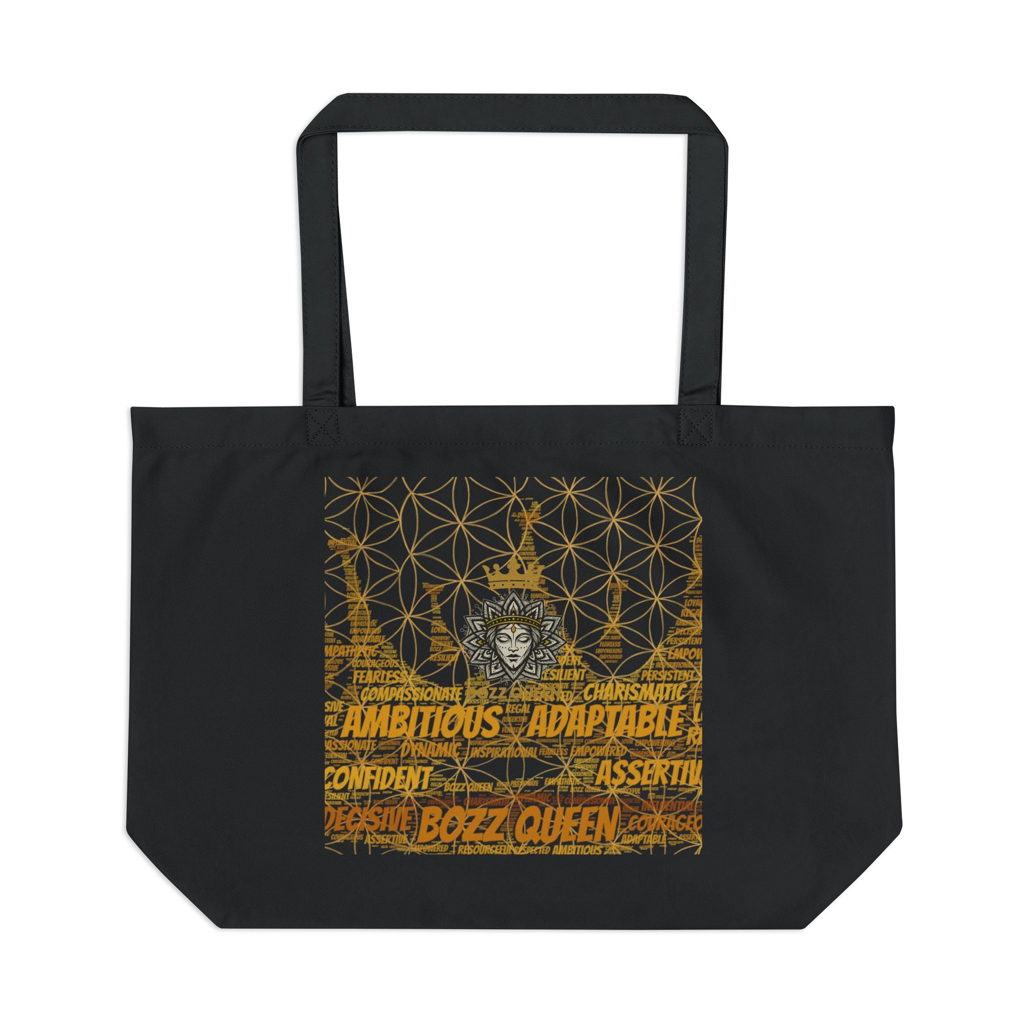 Bozz Queen Eco Tote Bag - Organic Cotton Reusable Shopping Bag