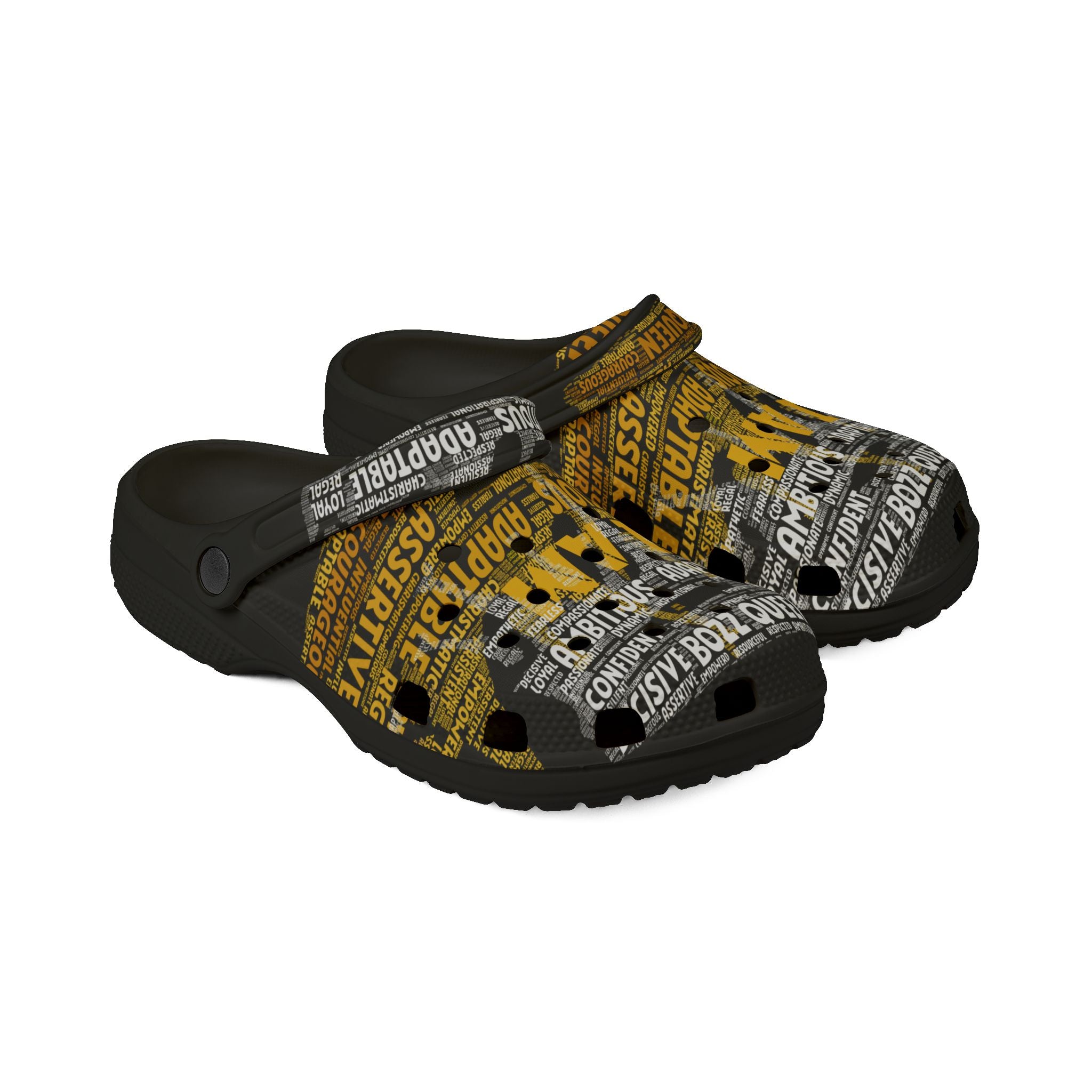 Bozz Queen I AM Series Foam Clogs - Inspirational Comfort Shoes for Entrepreneurs