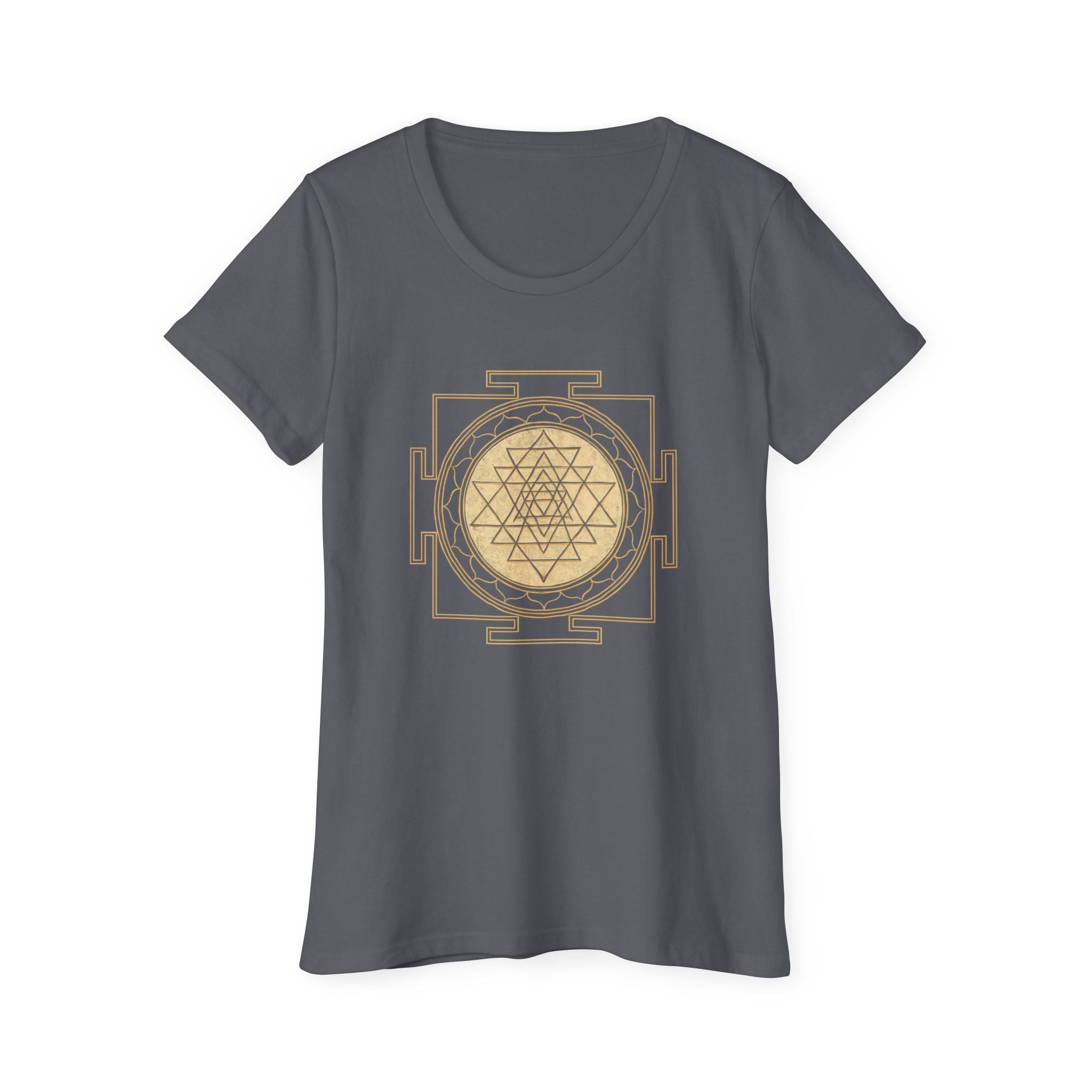 Bozz Queen Sri Yantra Sacred Geometry T-Shirt - Women's Organic Cotton Tee