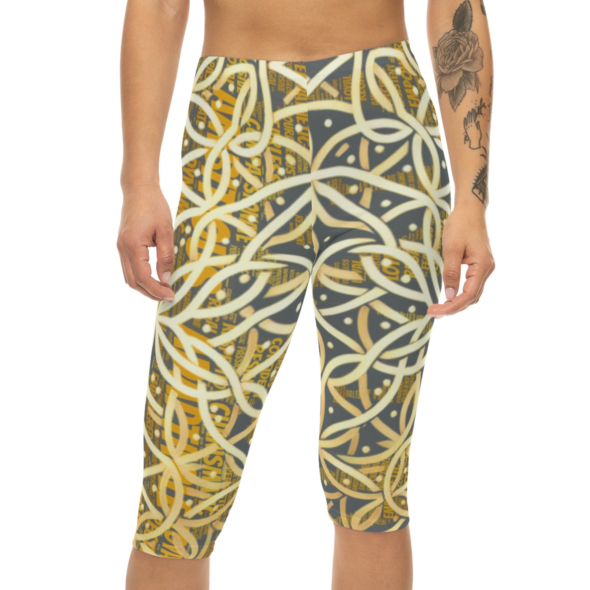 Dark Grey Chic Women's Capri Leggings - Premium Yoga Pants for Active Lifestyle