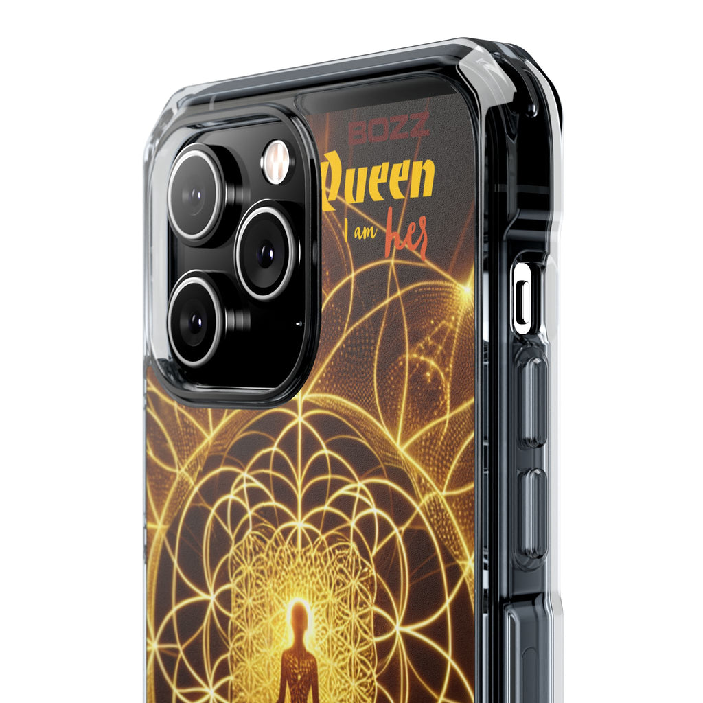 Spiritual Magnetic Phone Case - Boho Chic, Crystal Energy, Mindfulness Gift, Yoga Accessory, Meditation Decor